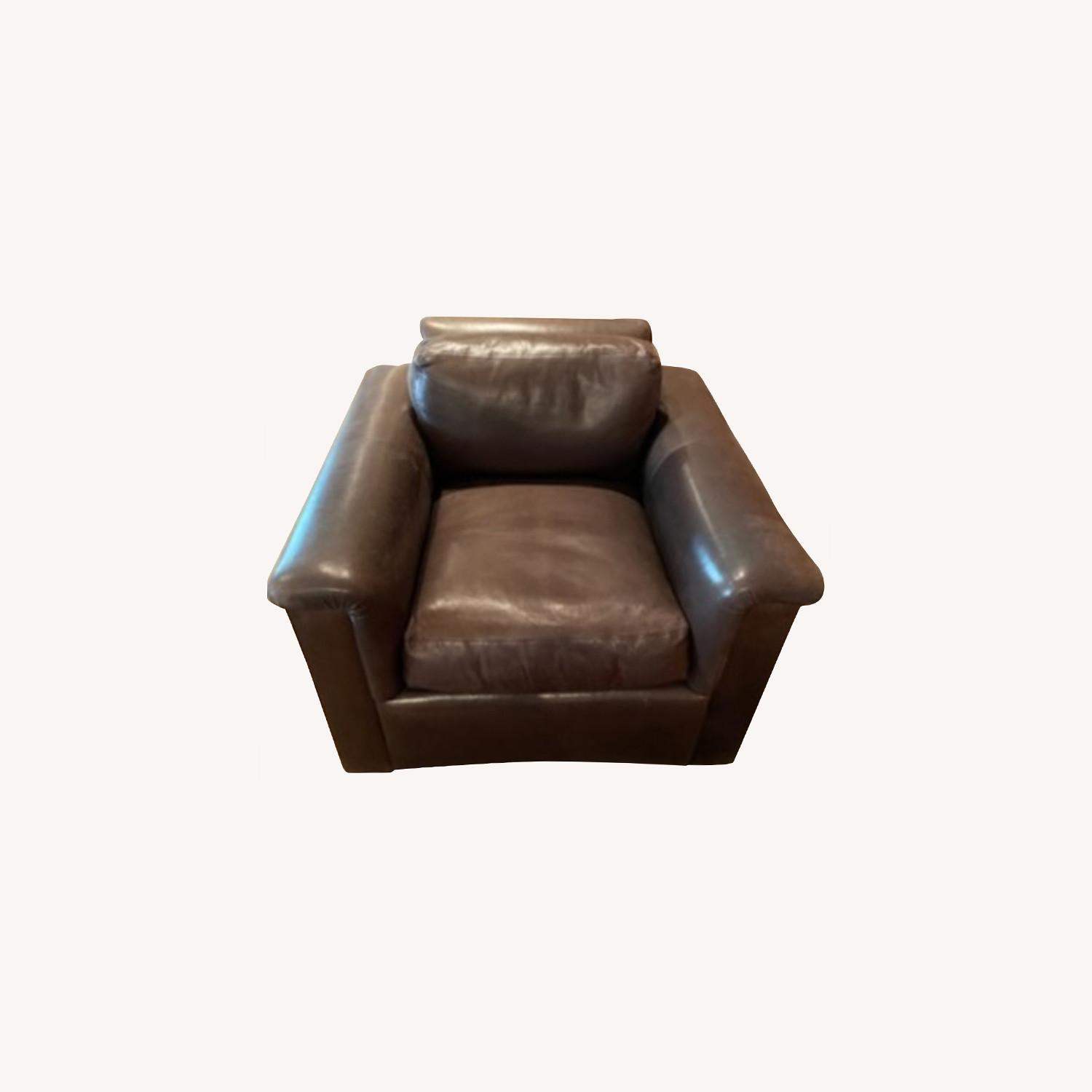 Matching Leather Den Chairs AptDeco