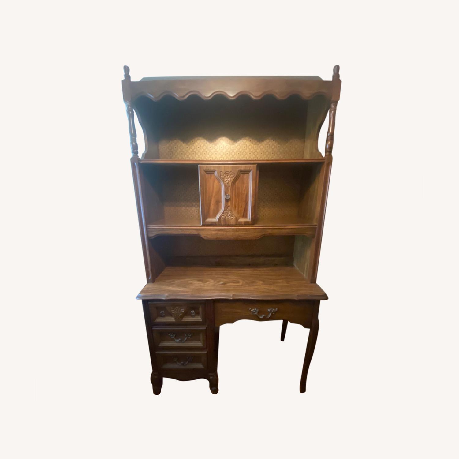 Bassett Desk With Hutch - Vintage 42 - image-0