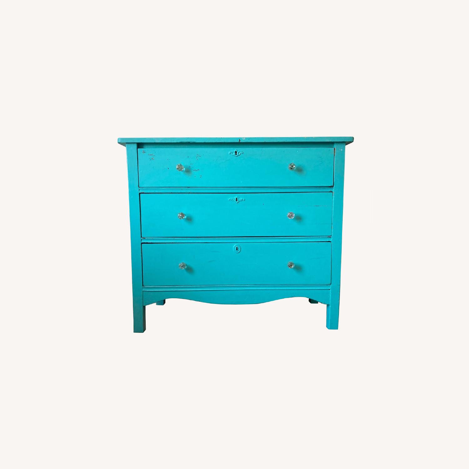 Vintage Teal Dresser - Small Size - AptDeco