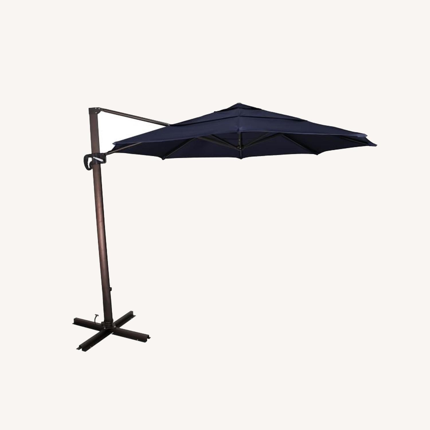 West Elm Outdoor Cantilever Umbrella, 11 Ft, Round AptDeco