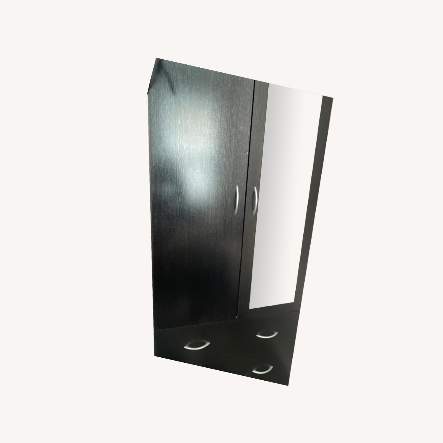 Tall Black Armoire - image-0