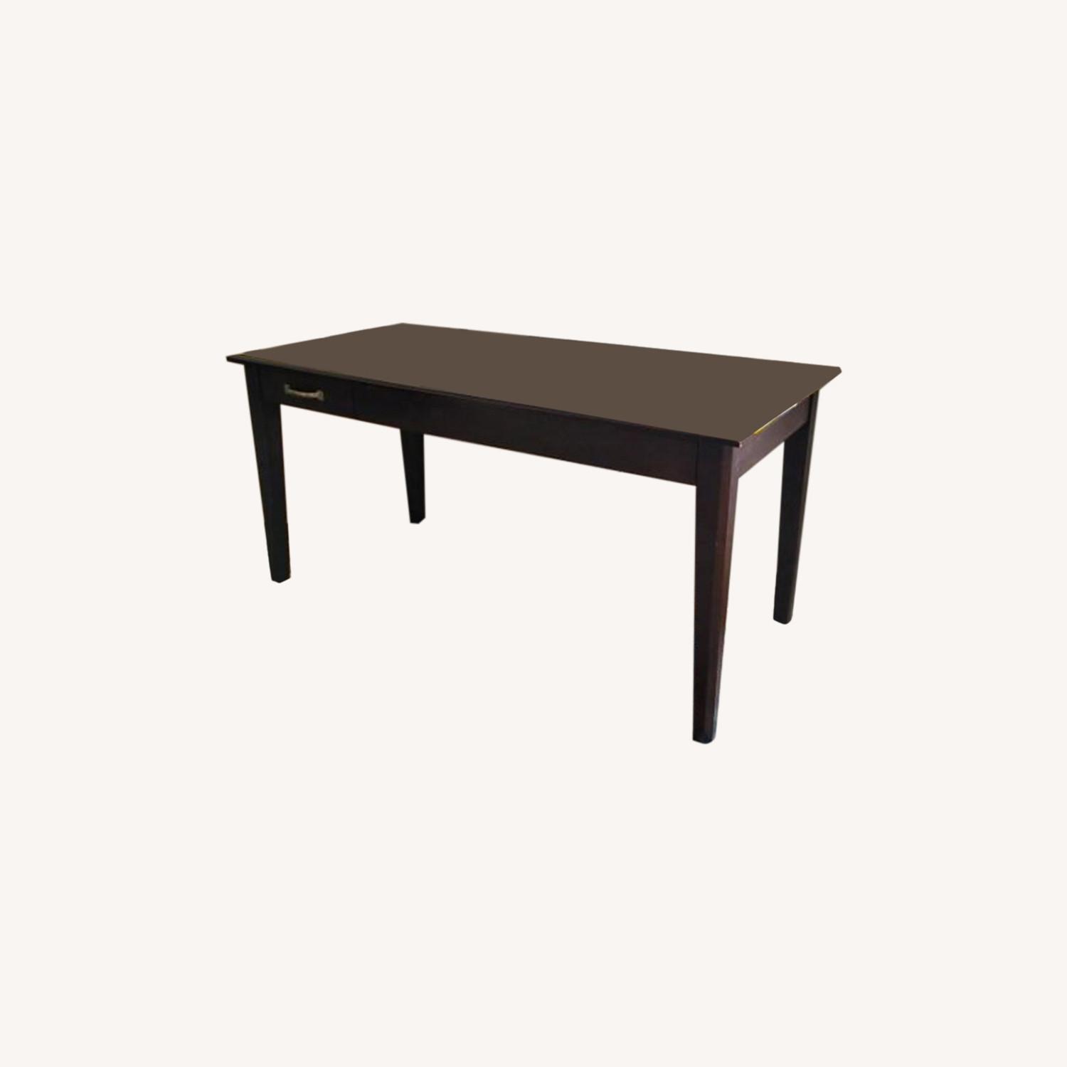 Crate and Barrel Solid Wood Desk AptDeco