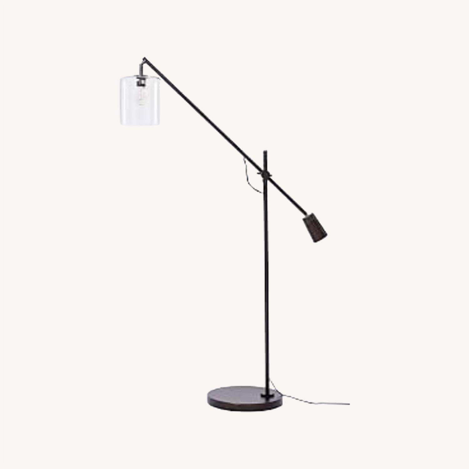 West Elm Adjustable Glass Floor Lamp AptDeco
