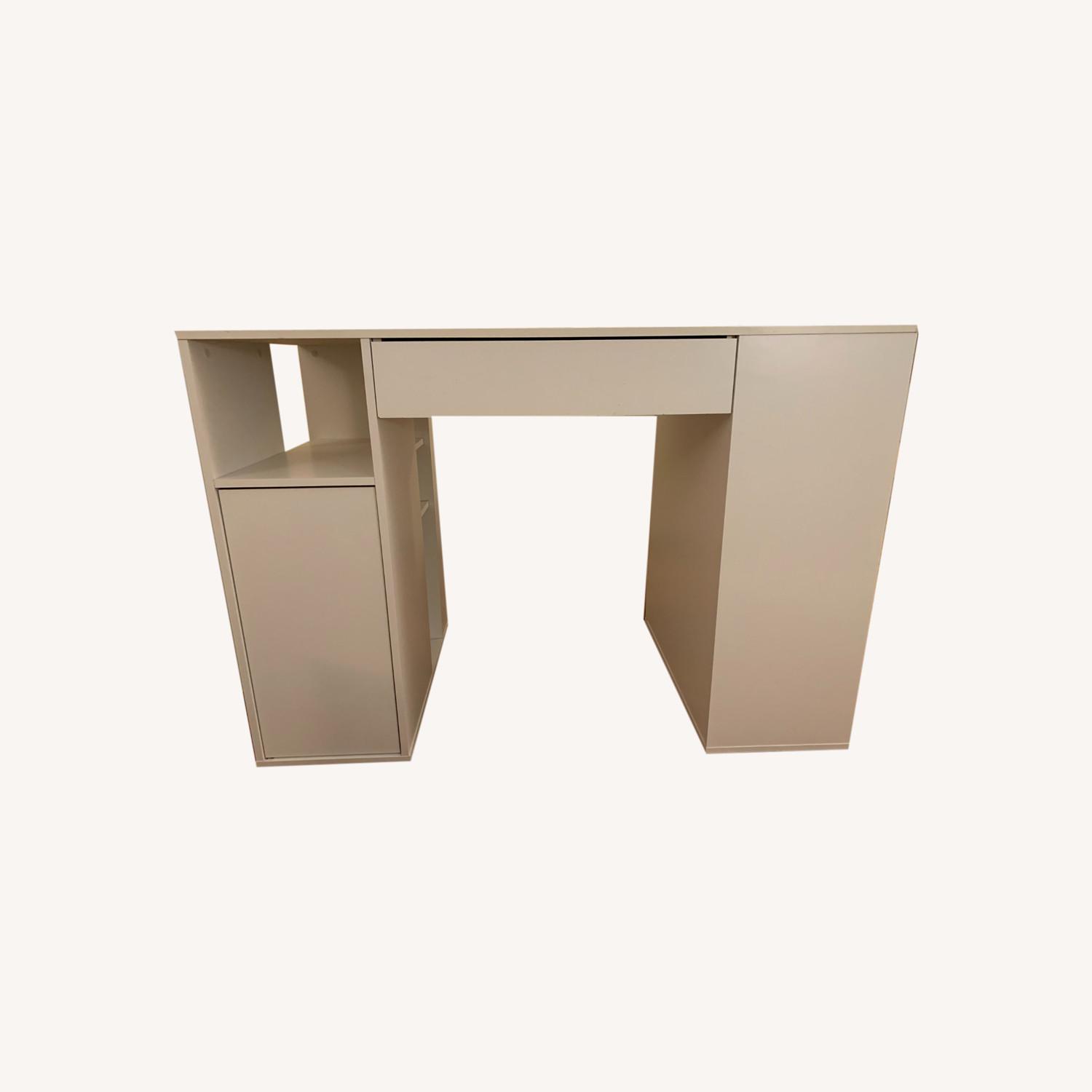 White Counter Height Craft Table - image-0