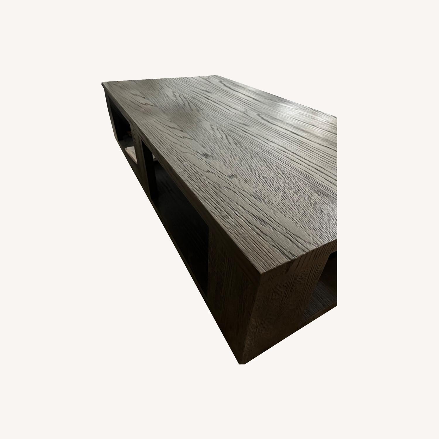 RH Coffee Table Dark Wood AptDeco