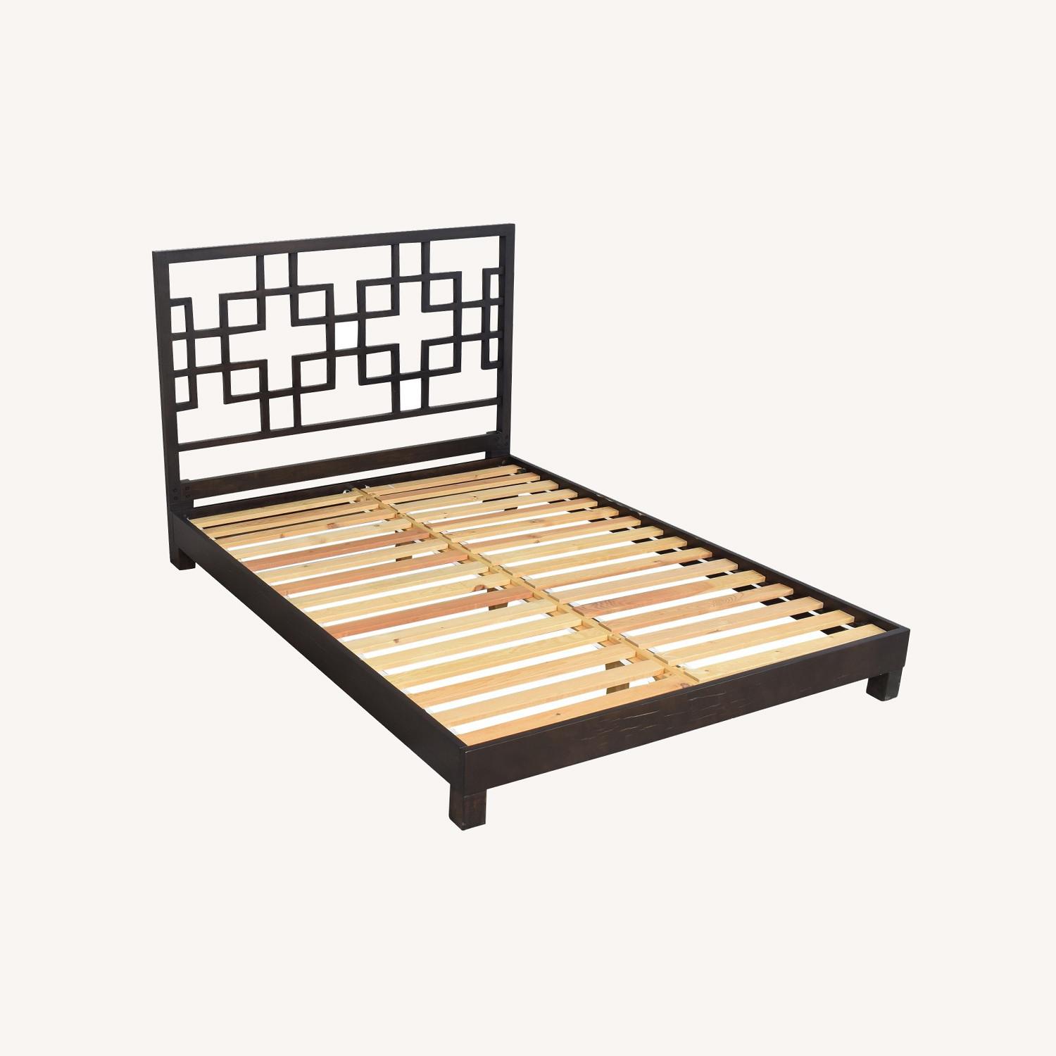 West Elm Overlapping Square Headboard Queen - image-0