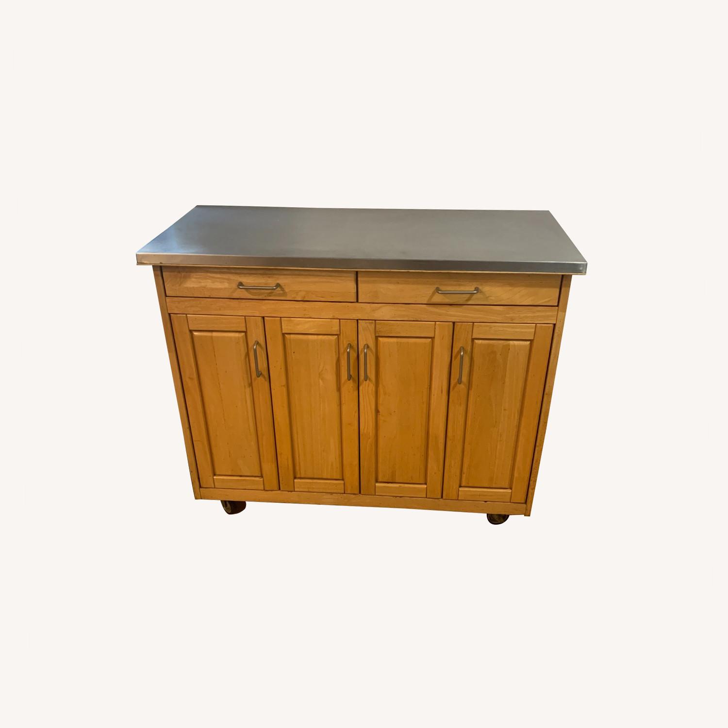 IKEA Kitchen Island/Cutting Block (Mobile) AptDeco