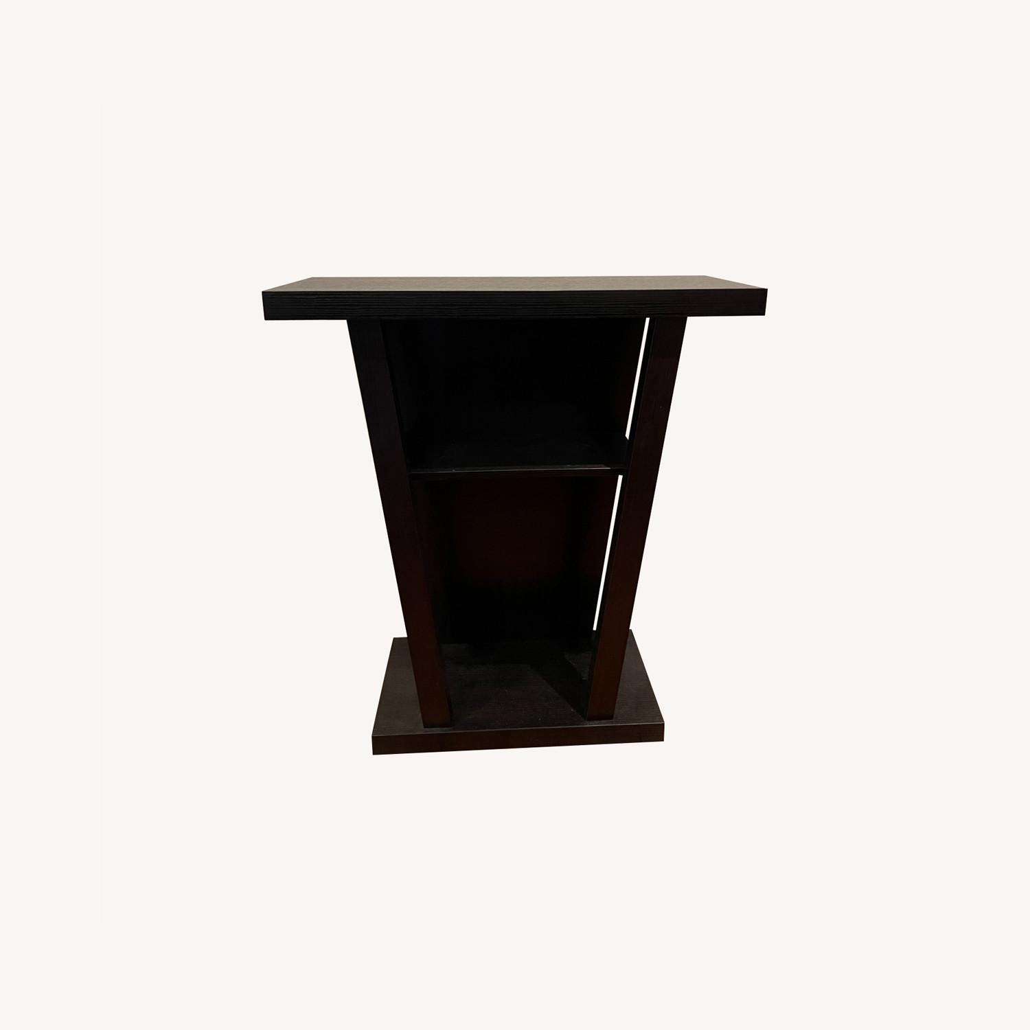 Dark Brown Entry Way Table AptDeco