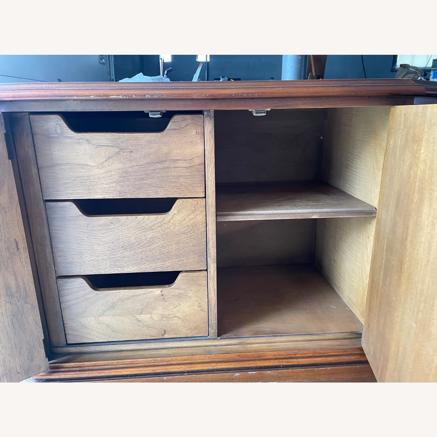 Drexel Esperanto Breakfront/China Cabinet 2 Piece - image-8