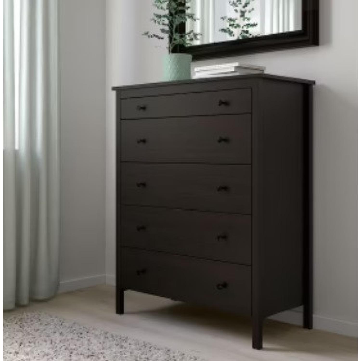 IKEA Dark Brown 5 Drawer Chest/Dresser - image-4