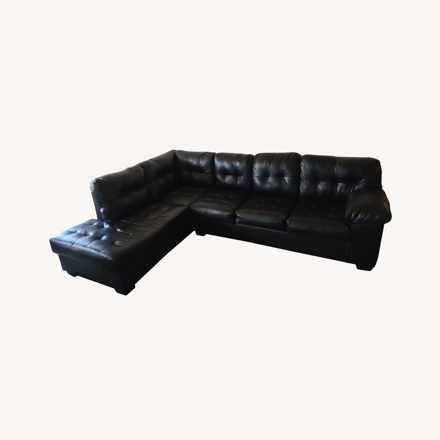 Ashley Furniture 2 Piece Leather Sectional AptDeco