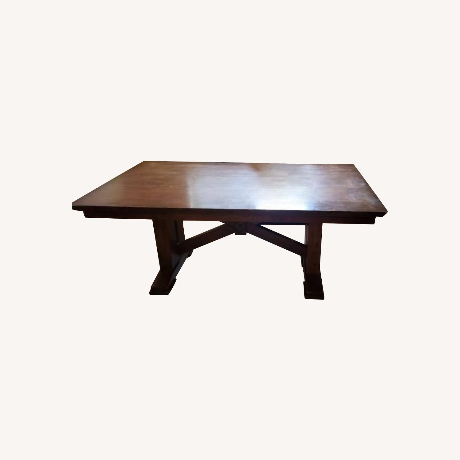 Pottery Barn Trestle Dining Table AptDeco