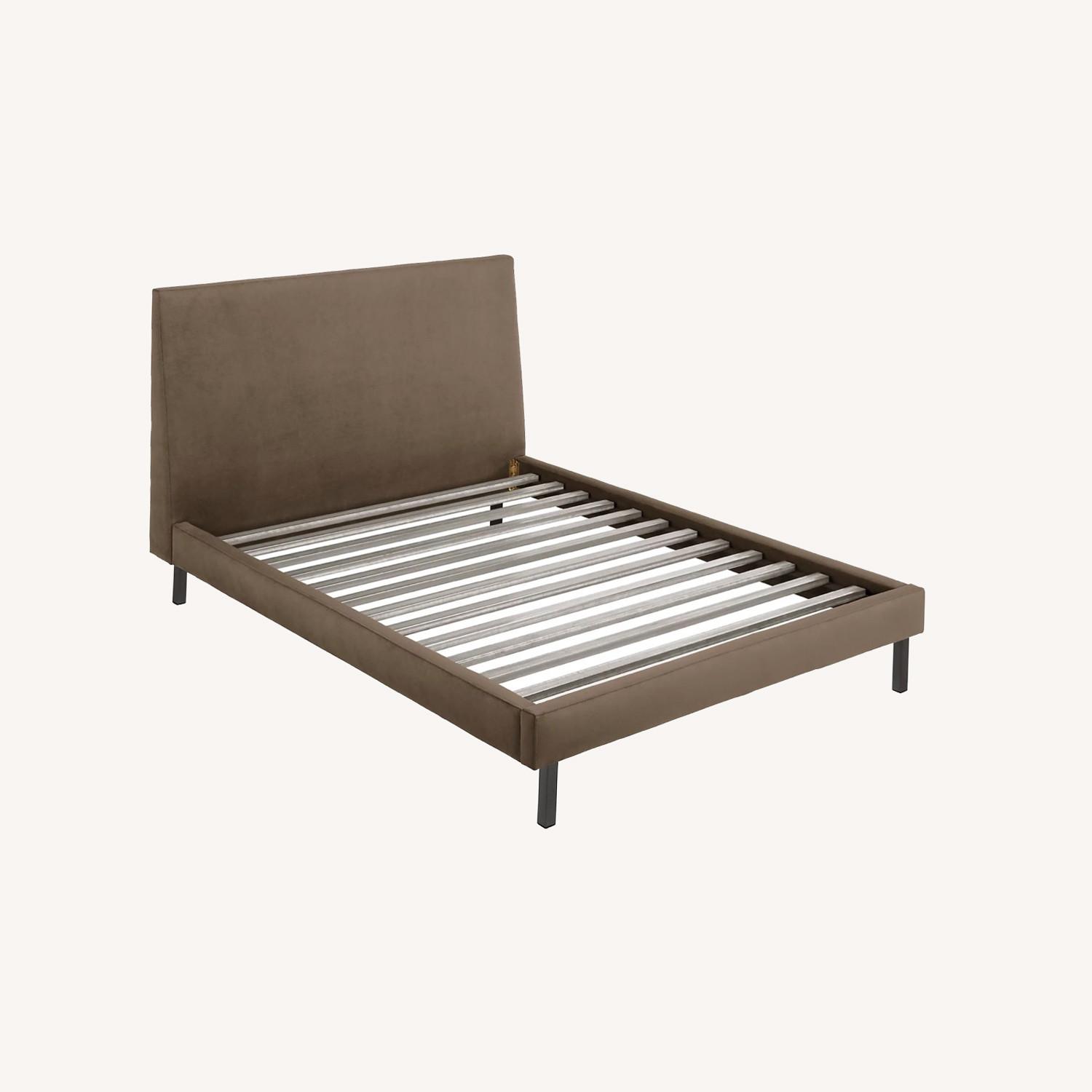 Room & Board Queen Charcoal Bed - image-0
