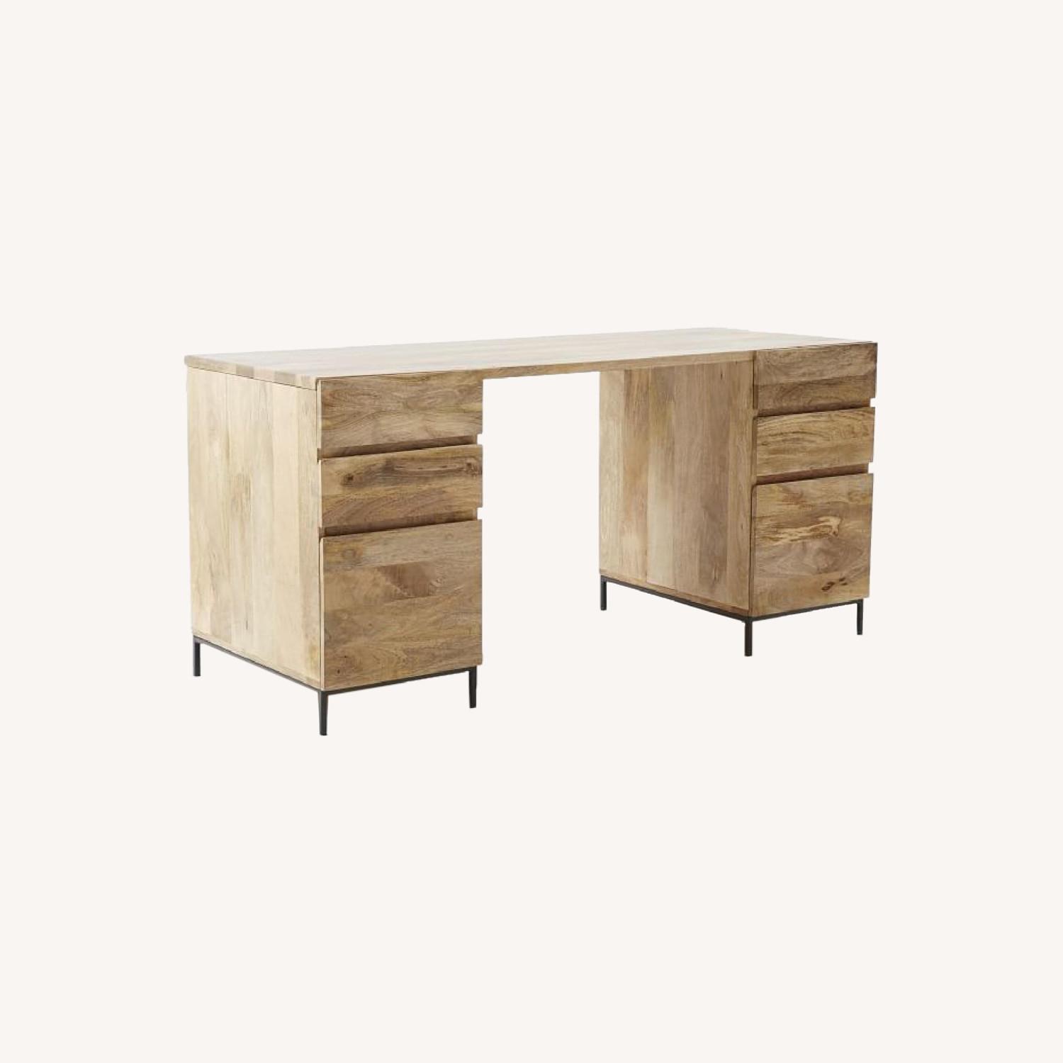 West Elm Mango Wood Desk AptDeco