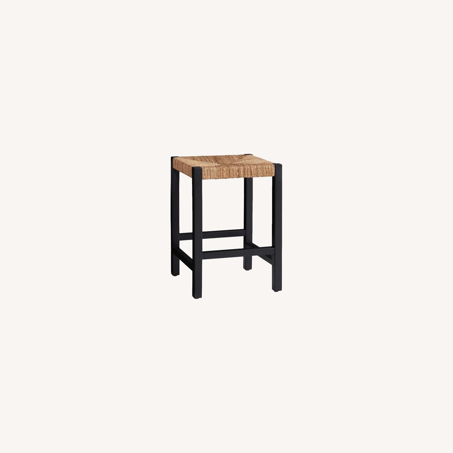 West Elm Malibu Woven Backless Counter Stool AptDeco