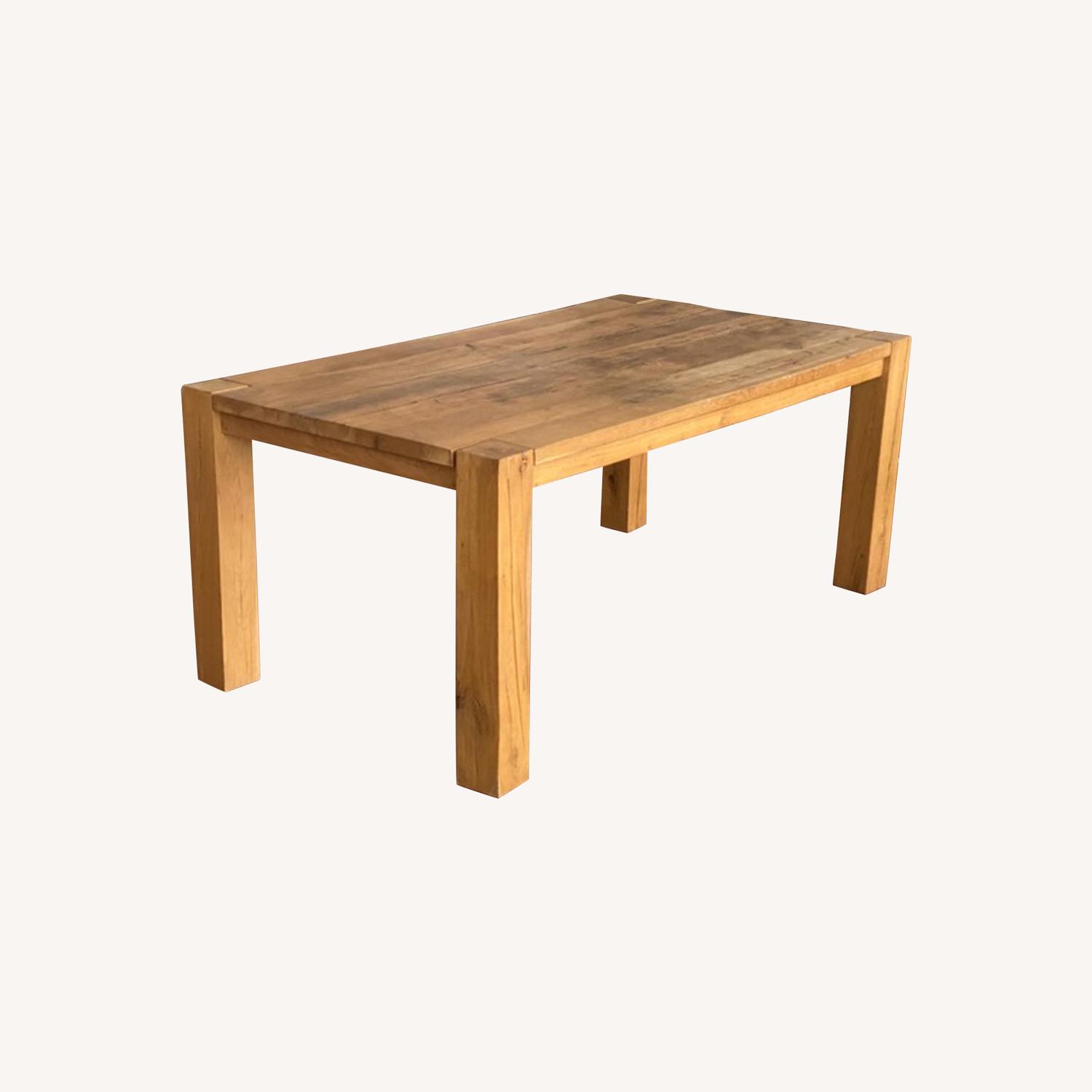 Restoration Hardware Reclaimed Oak Dining Table AptDeco