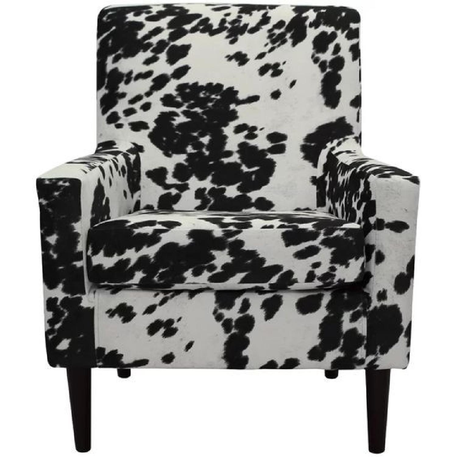 AllModern Cow Pattern Arm Chair - image-1