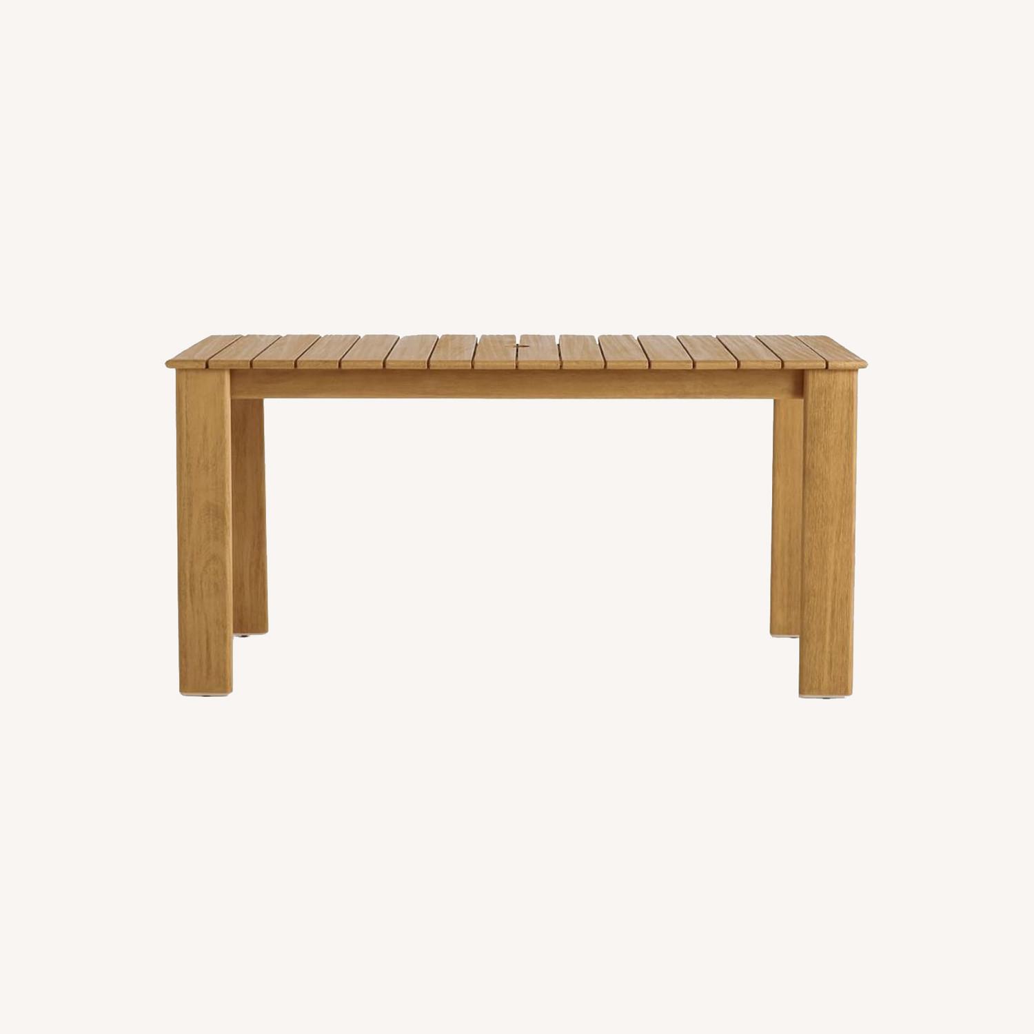 West Elm Outdoor Dining Table and Cover AptDeco