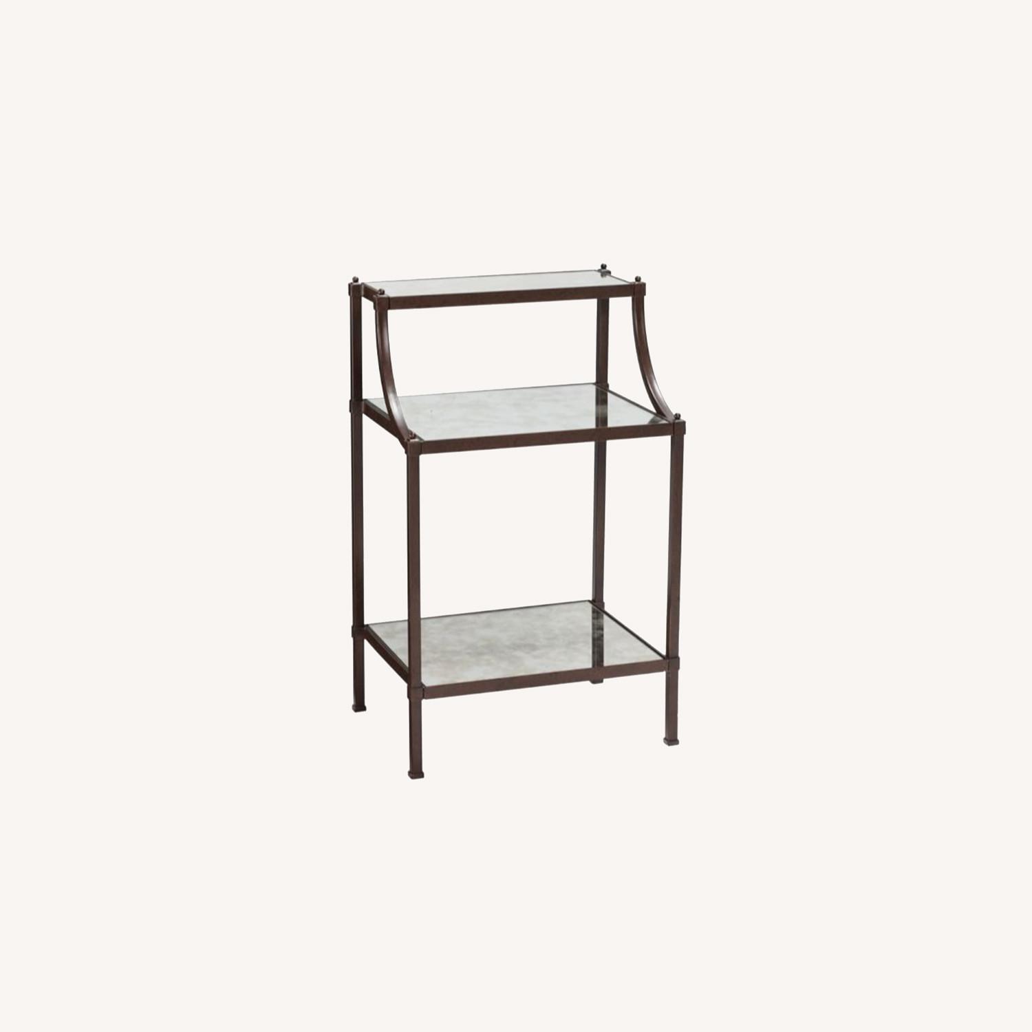 Pottery Barn Etagere 21" Metal Nightstand AptDeco