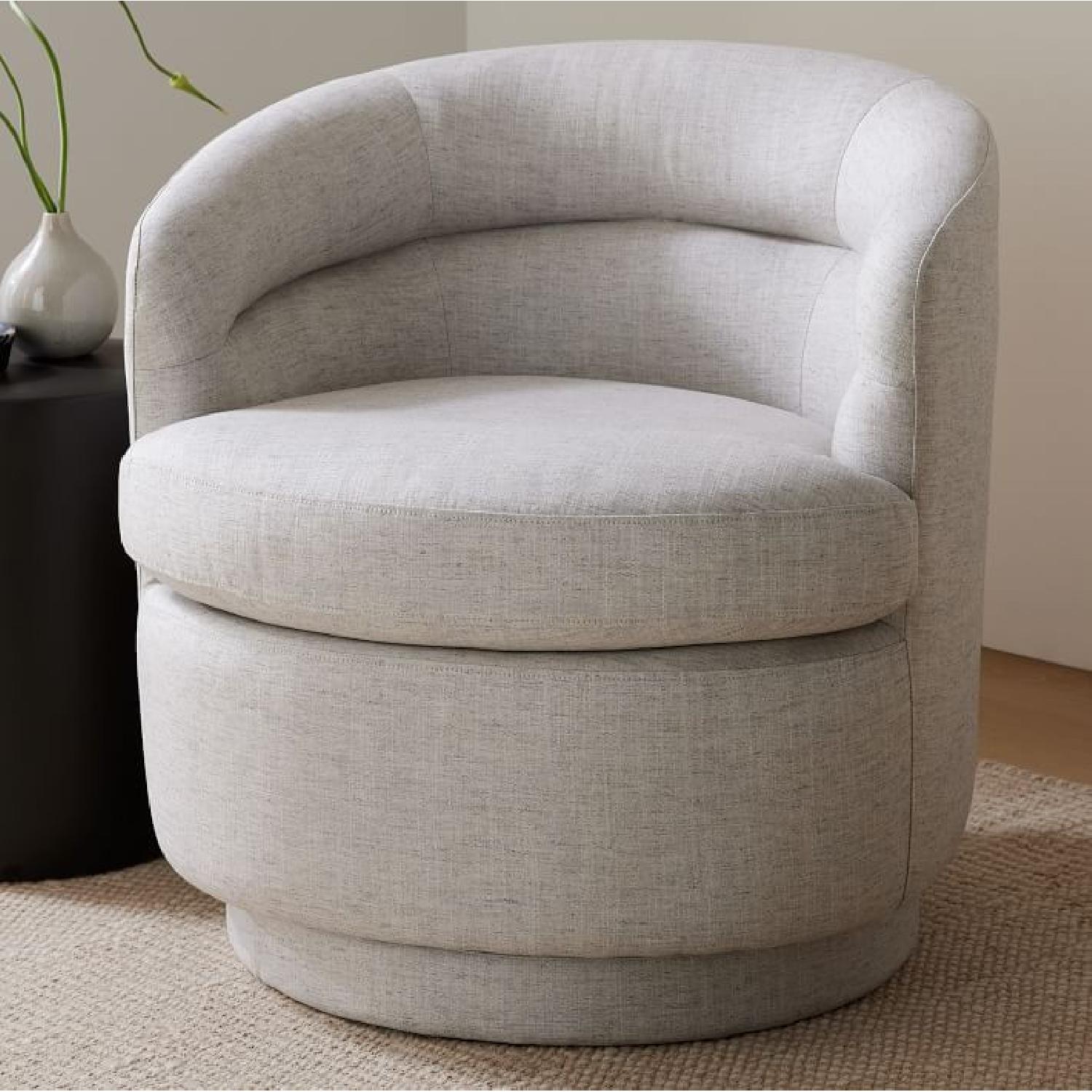 West Elm Swivel Chair - $650 (twin peaks - image-4