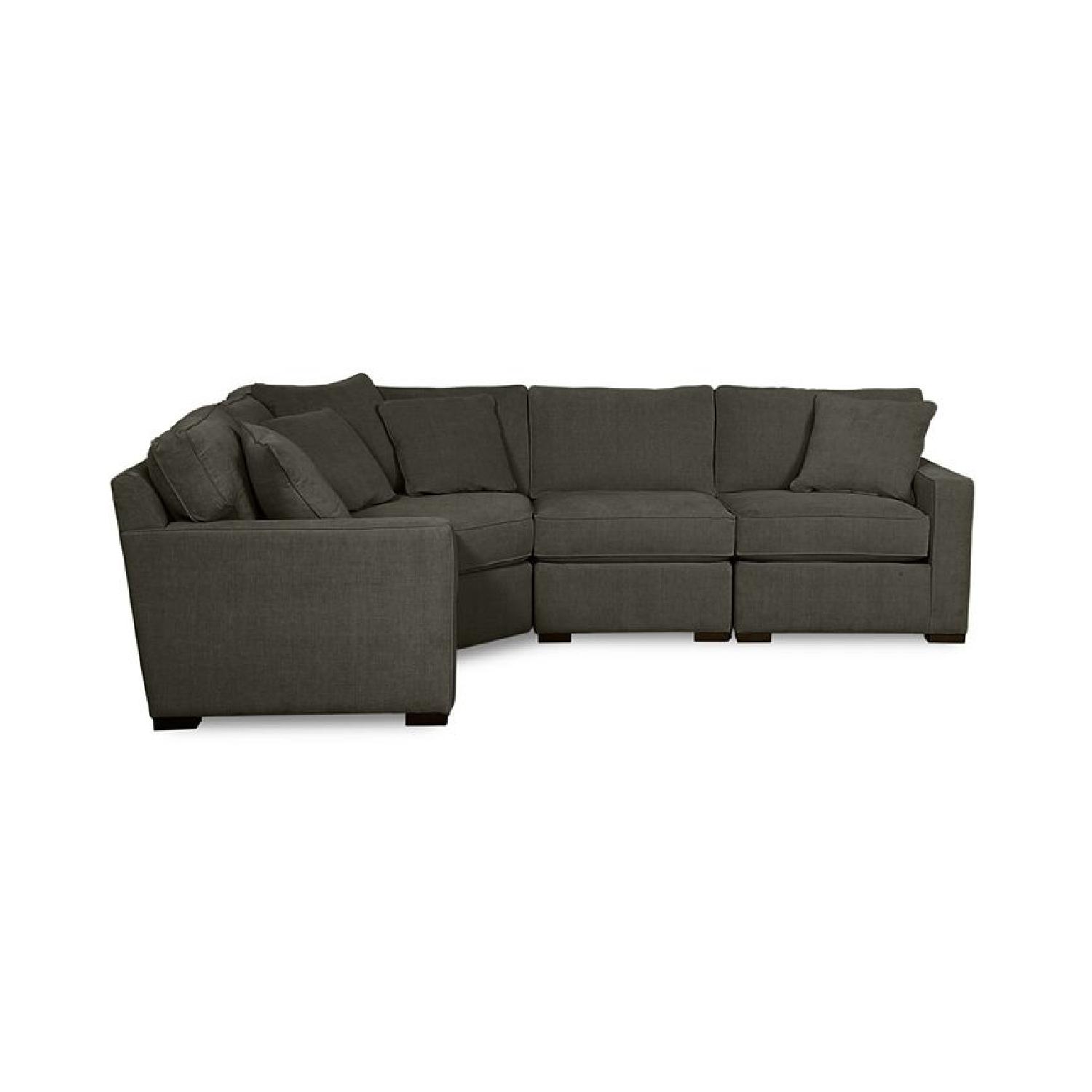 Macy's Radley Fabric Sectional Sofa AptDeco