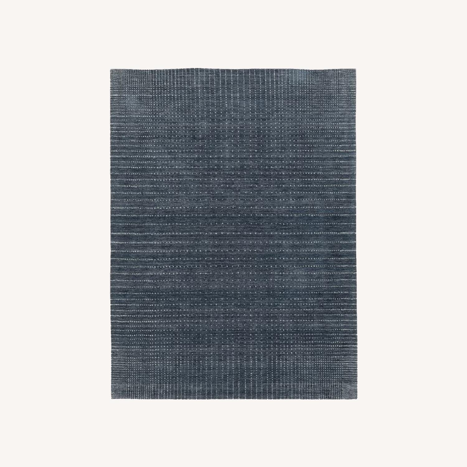 West Elm Graduated Dot Rug, 5x8, Navy AptDeco