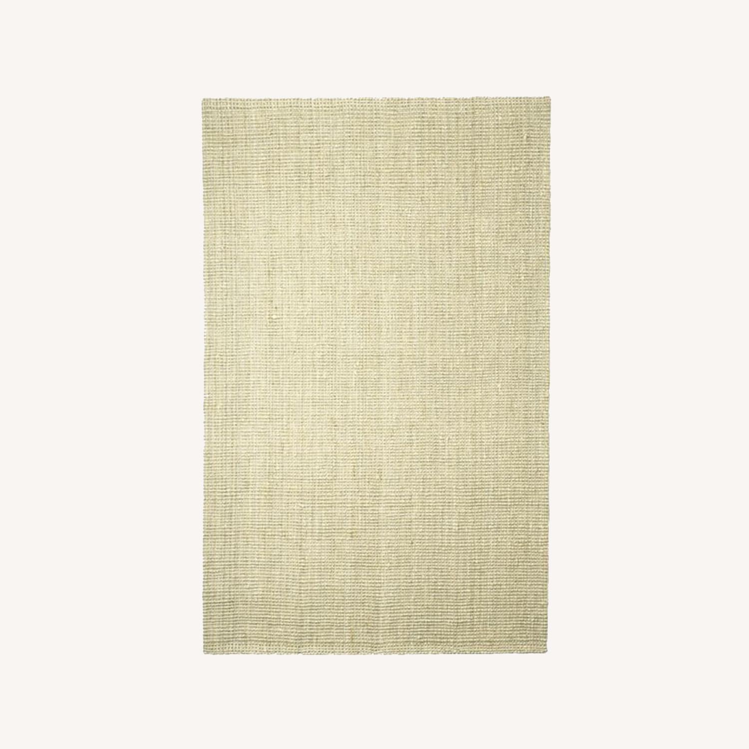 West Elm Jute Boucle Rug, 5x8, Alabaster AptDeco
