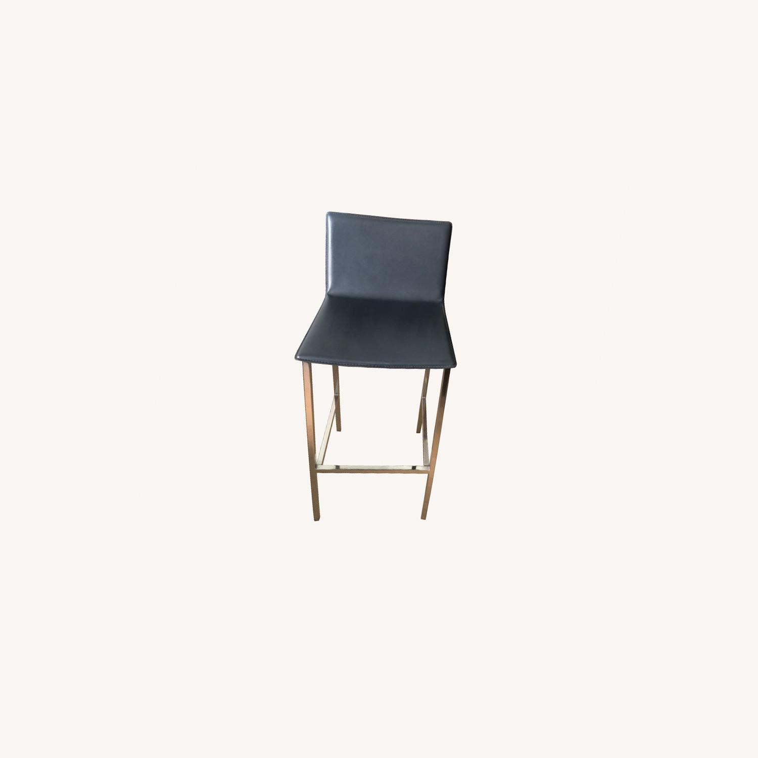 Modern CB2 Dark Grey Bar Stools - image-0