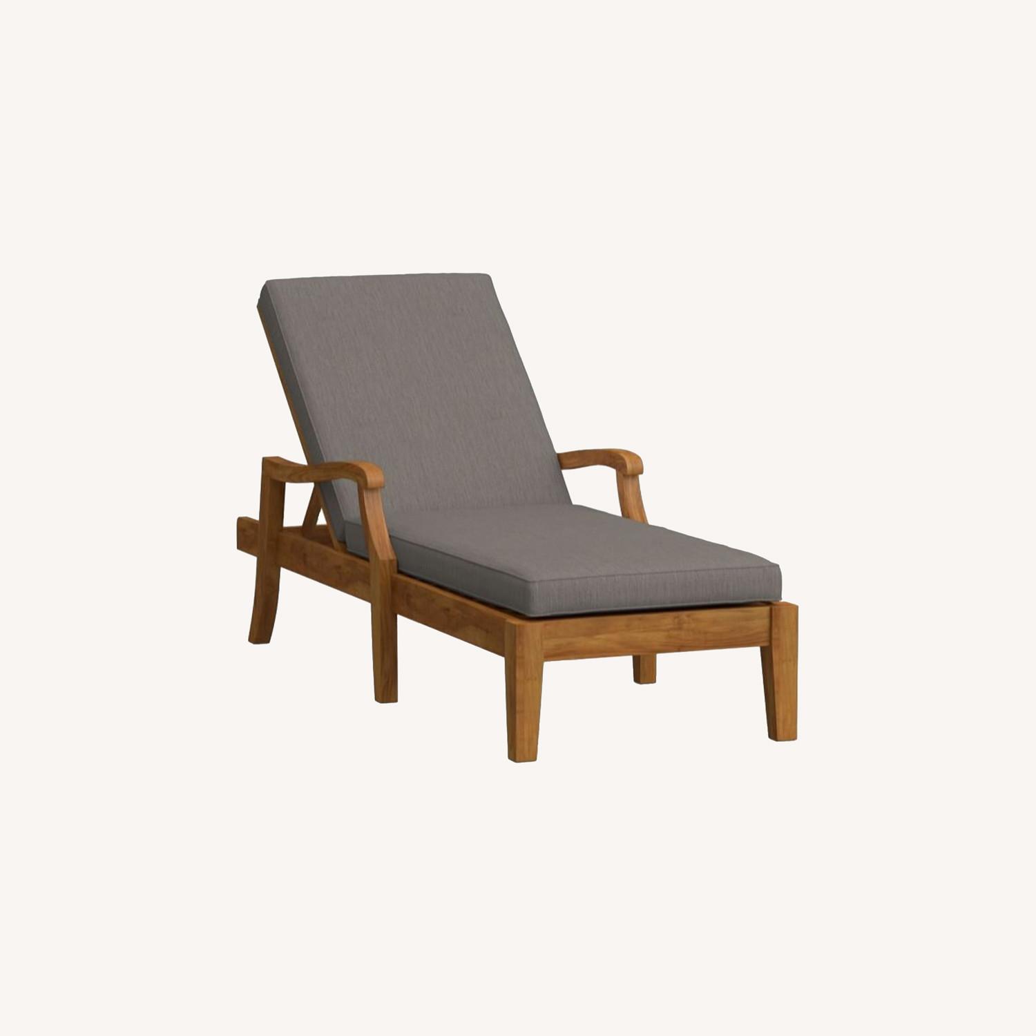 Pottery Barn Single Chaise Cushion, Sunbrella AptDeco