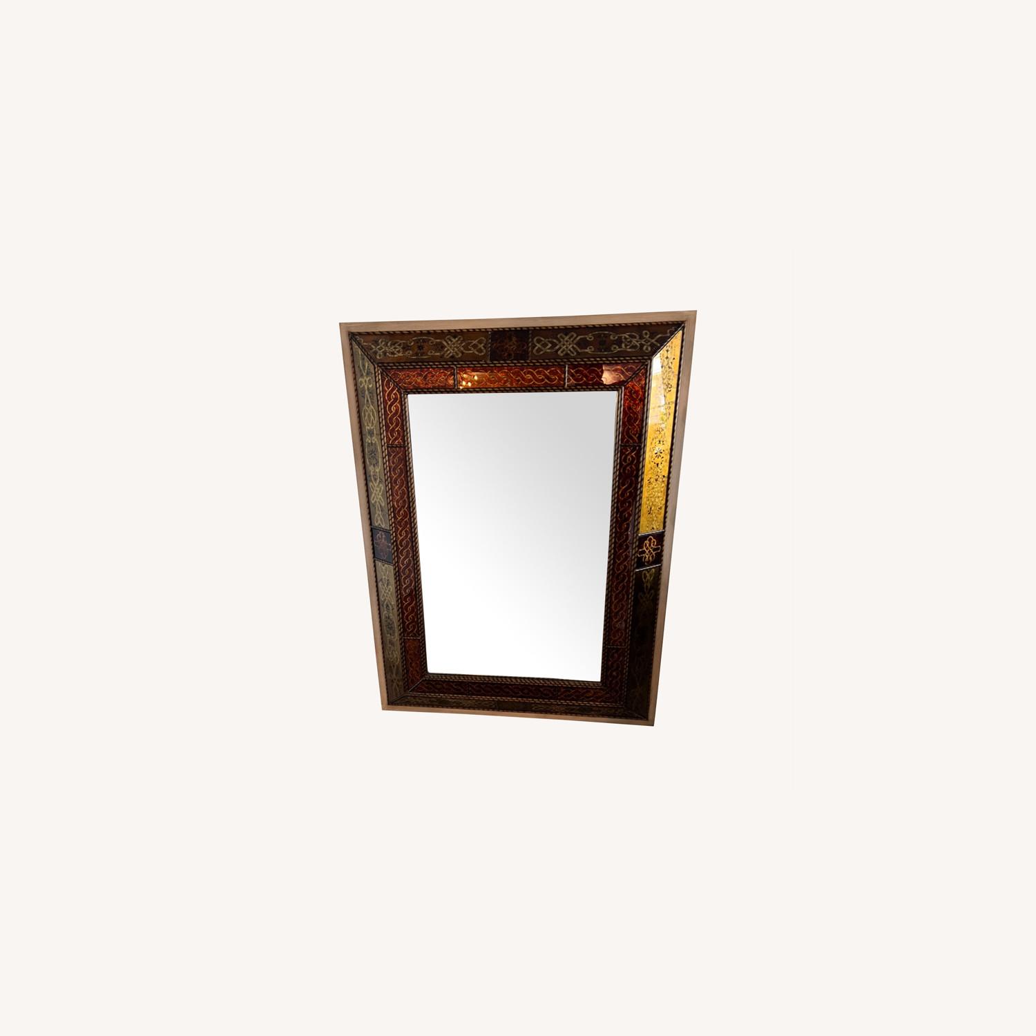 Horchow Large Rectangular Glass Wall Mirror - image-0
