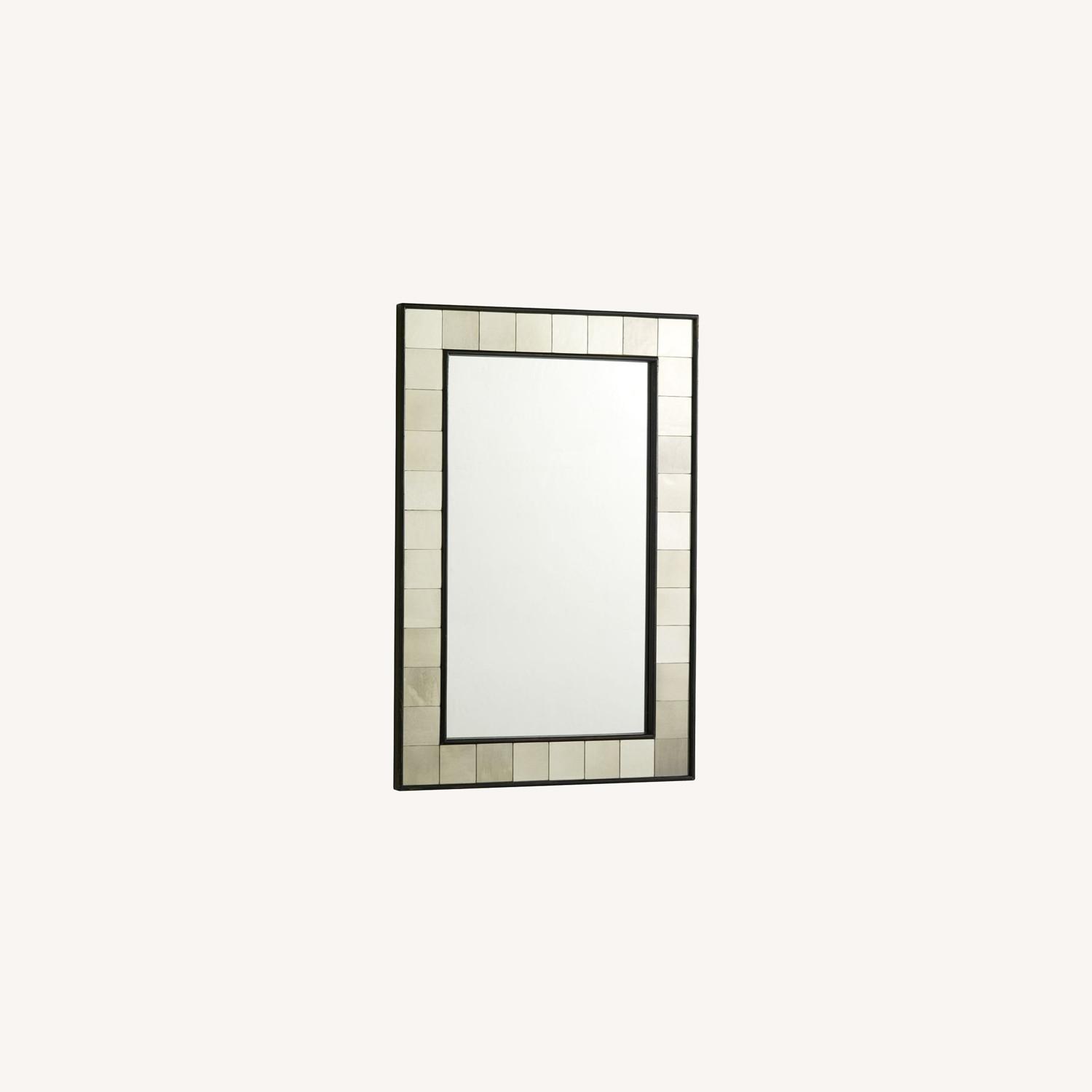 West Elm Antique Tiled Mirror, Antique Brass AptDeco
