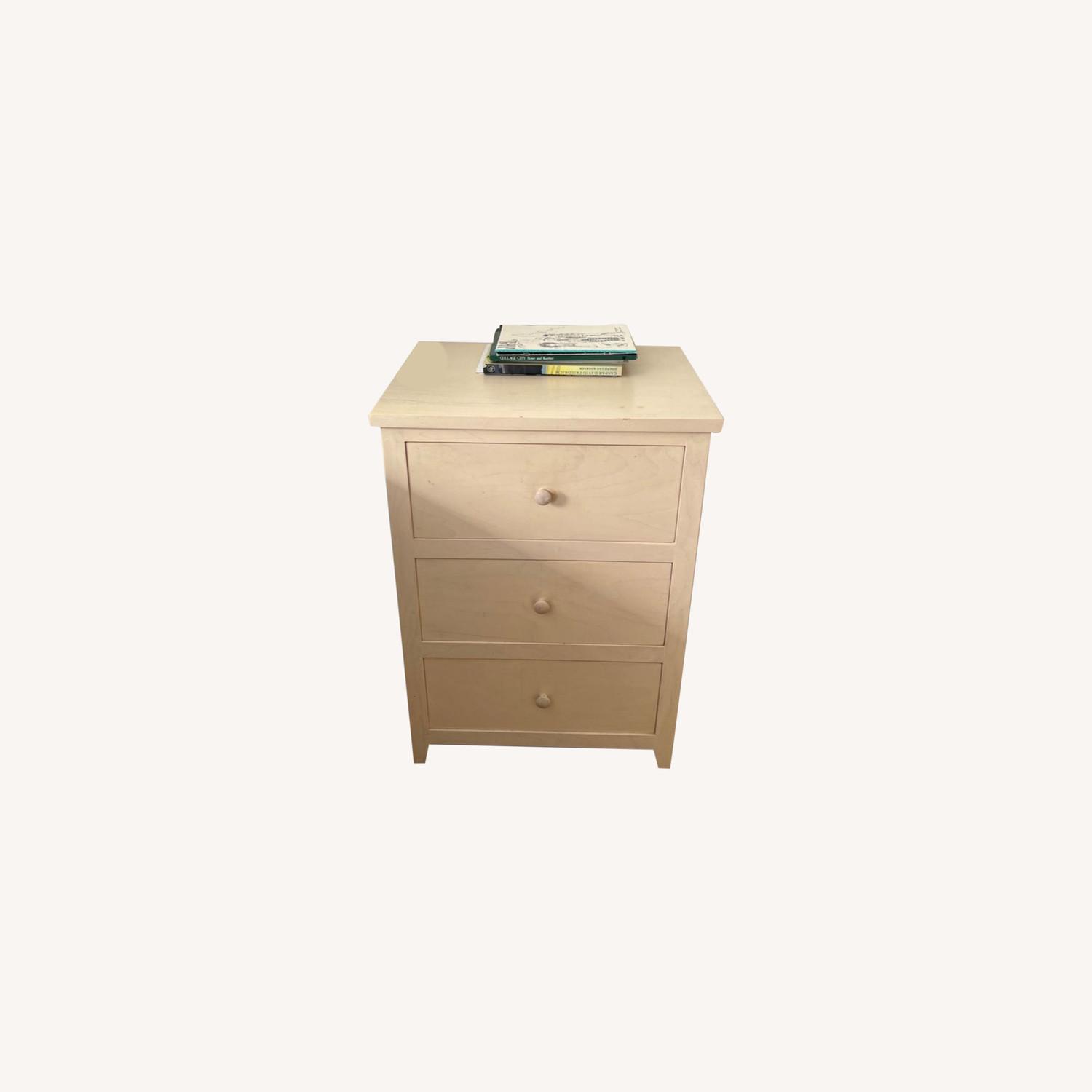 Small Off White three Drawer Dresser AptDeco