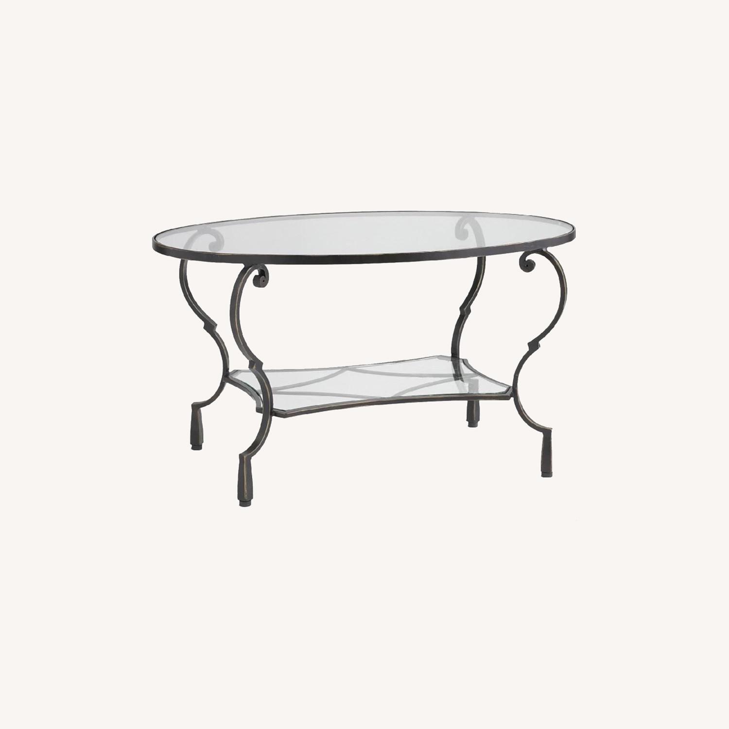 Pier 1 Glass Coffee Table AptDeco
