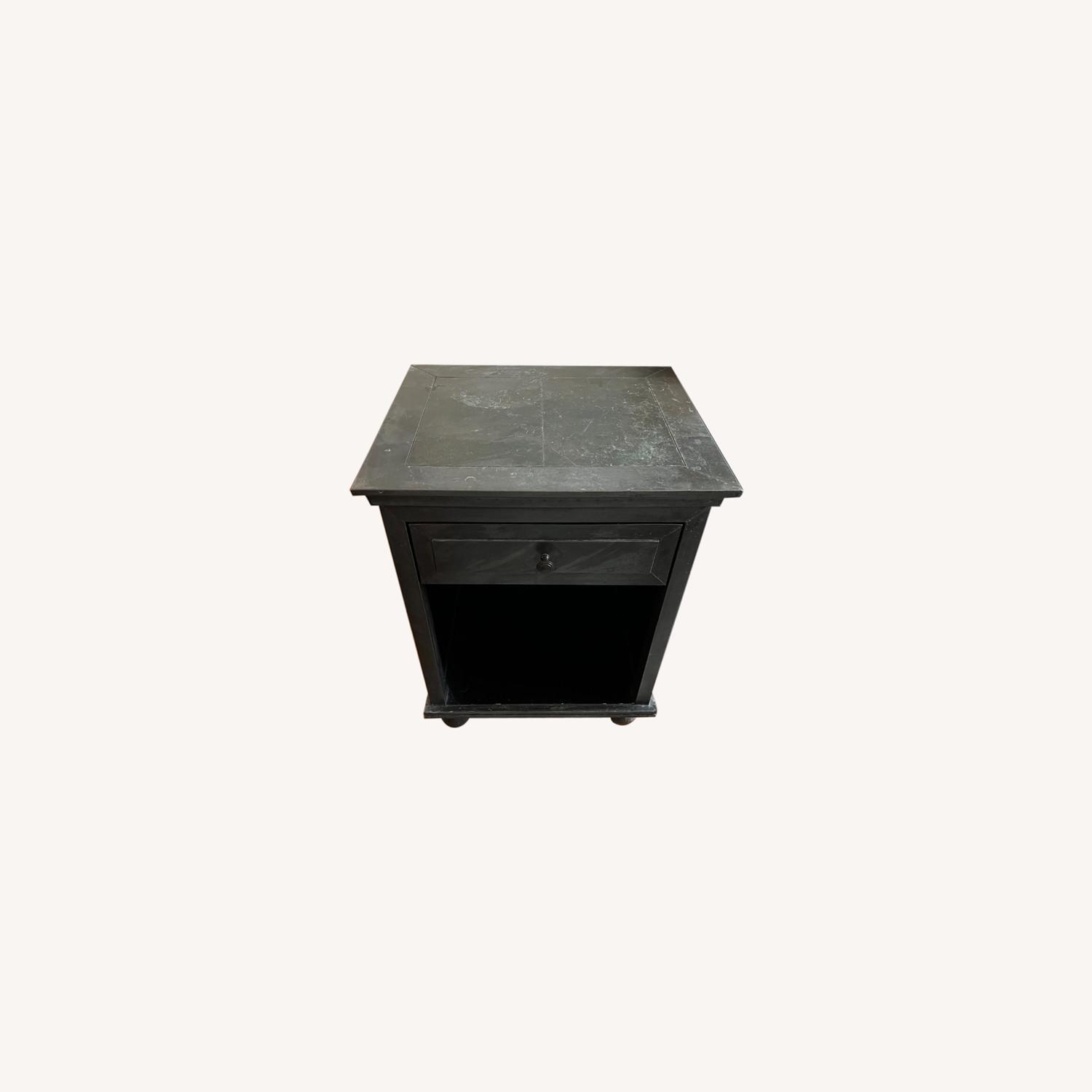 Restoration Hardware 22" Zinc Open Nightstand AptDeco
