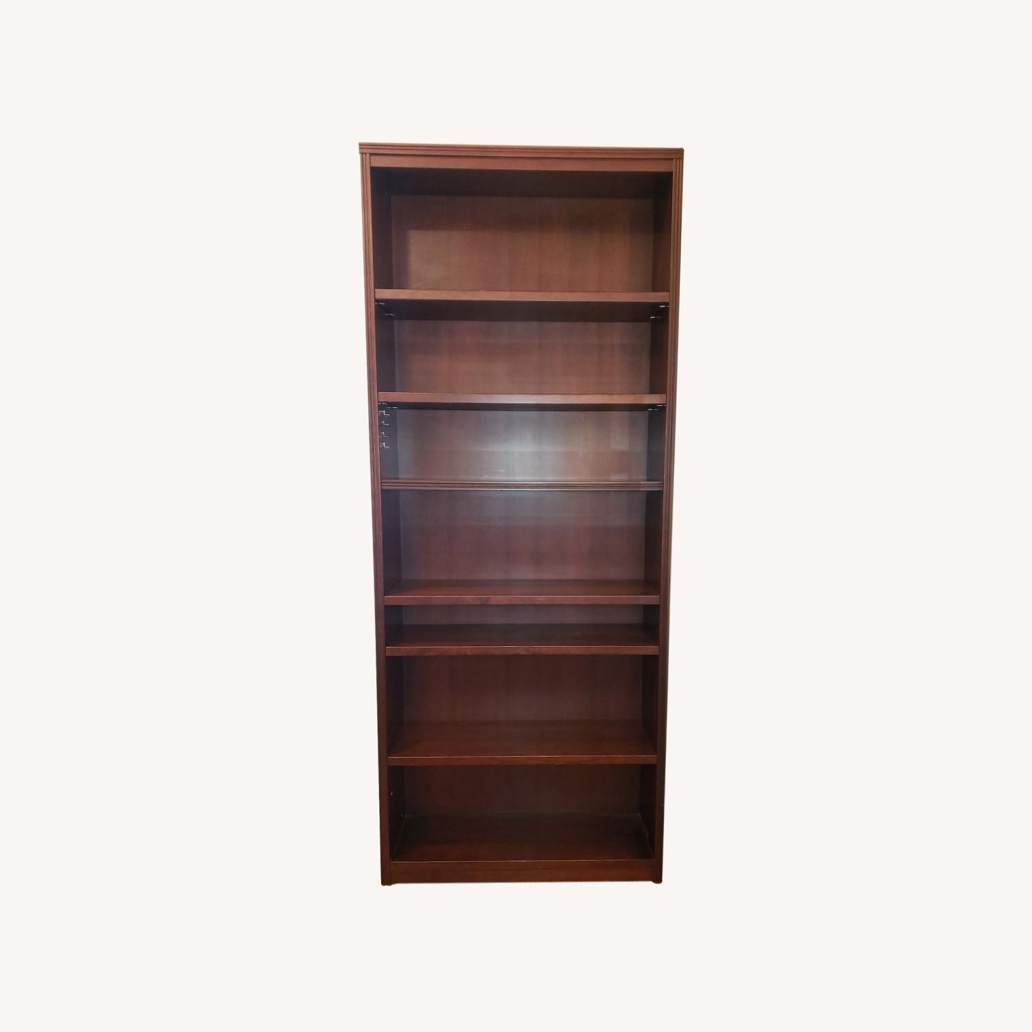 Dallek 7ft solid Walnut Bookcase AptDeco