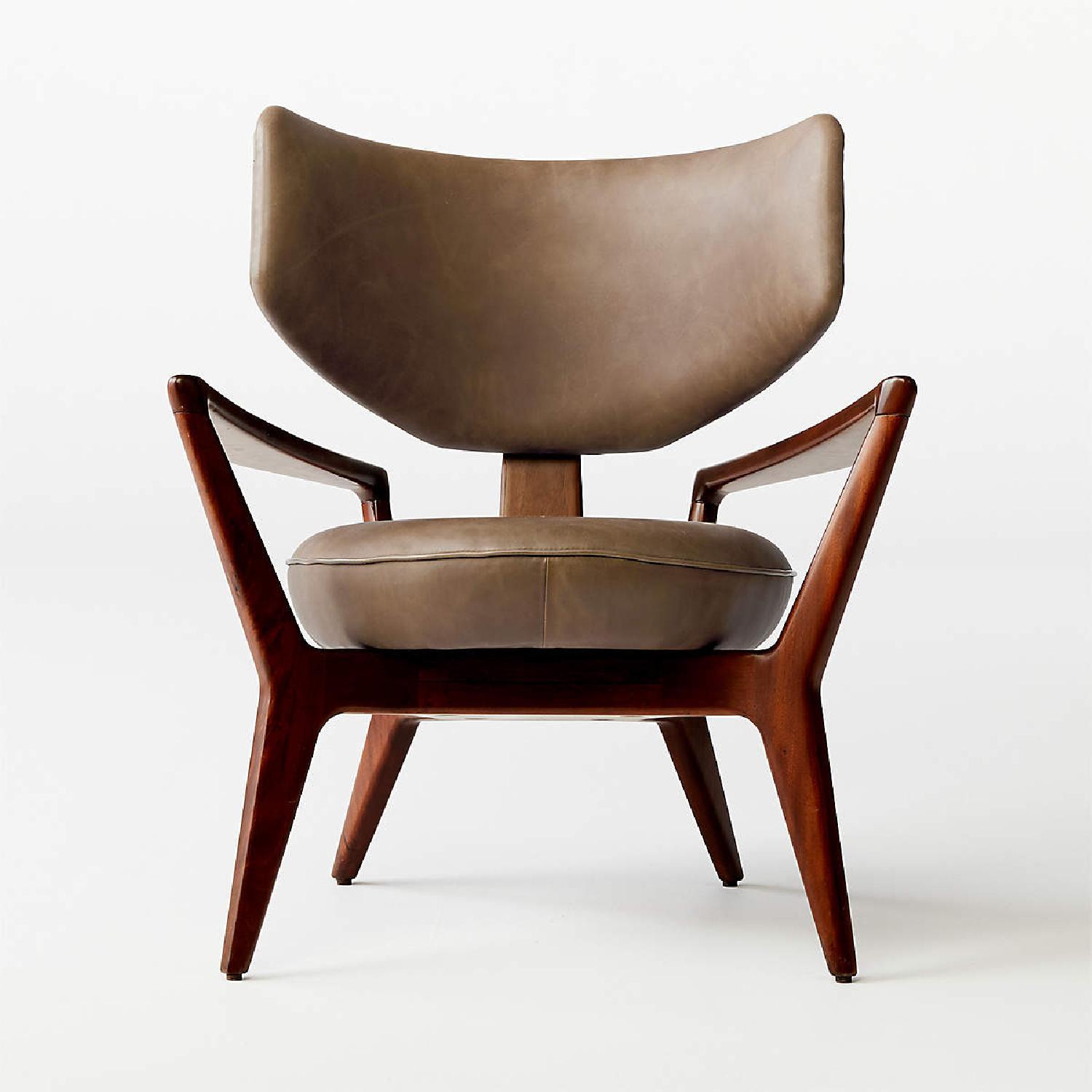 CB2 Casco Leather Chair - image-4