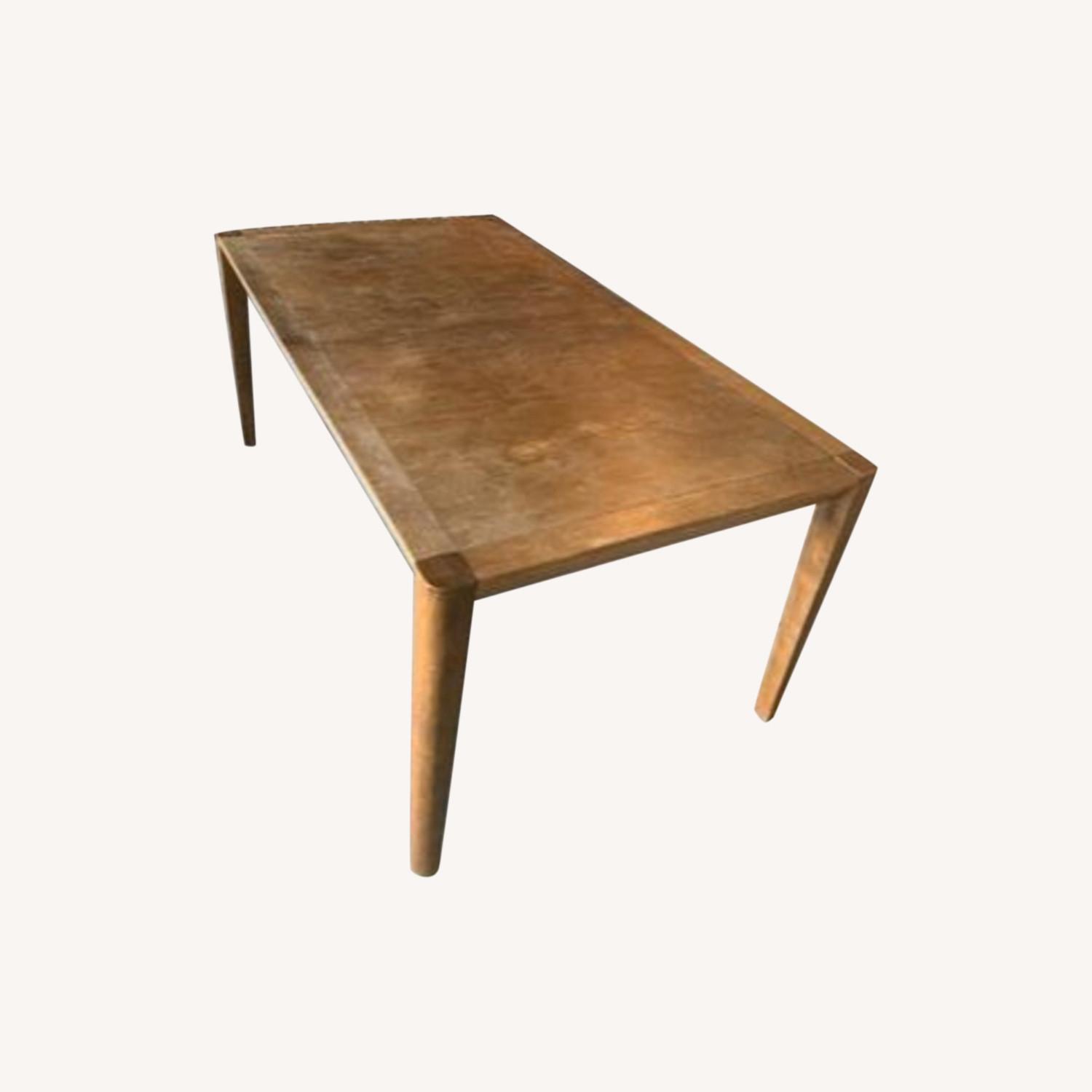 West Elm Dining Table Solid Wood AptDeco