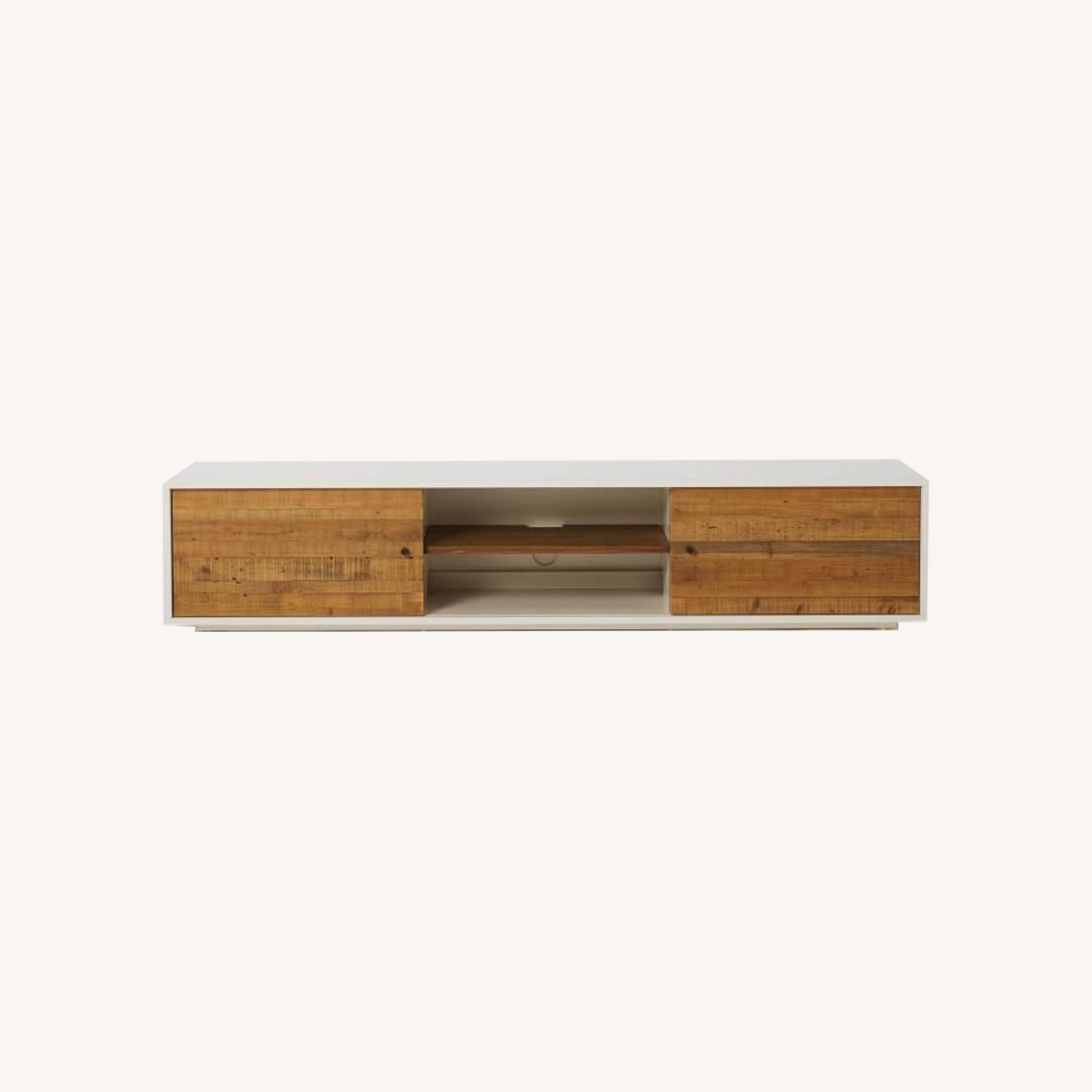 West Elm Reclaimed Wood & Lacquer Media Console (80") AptDeco