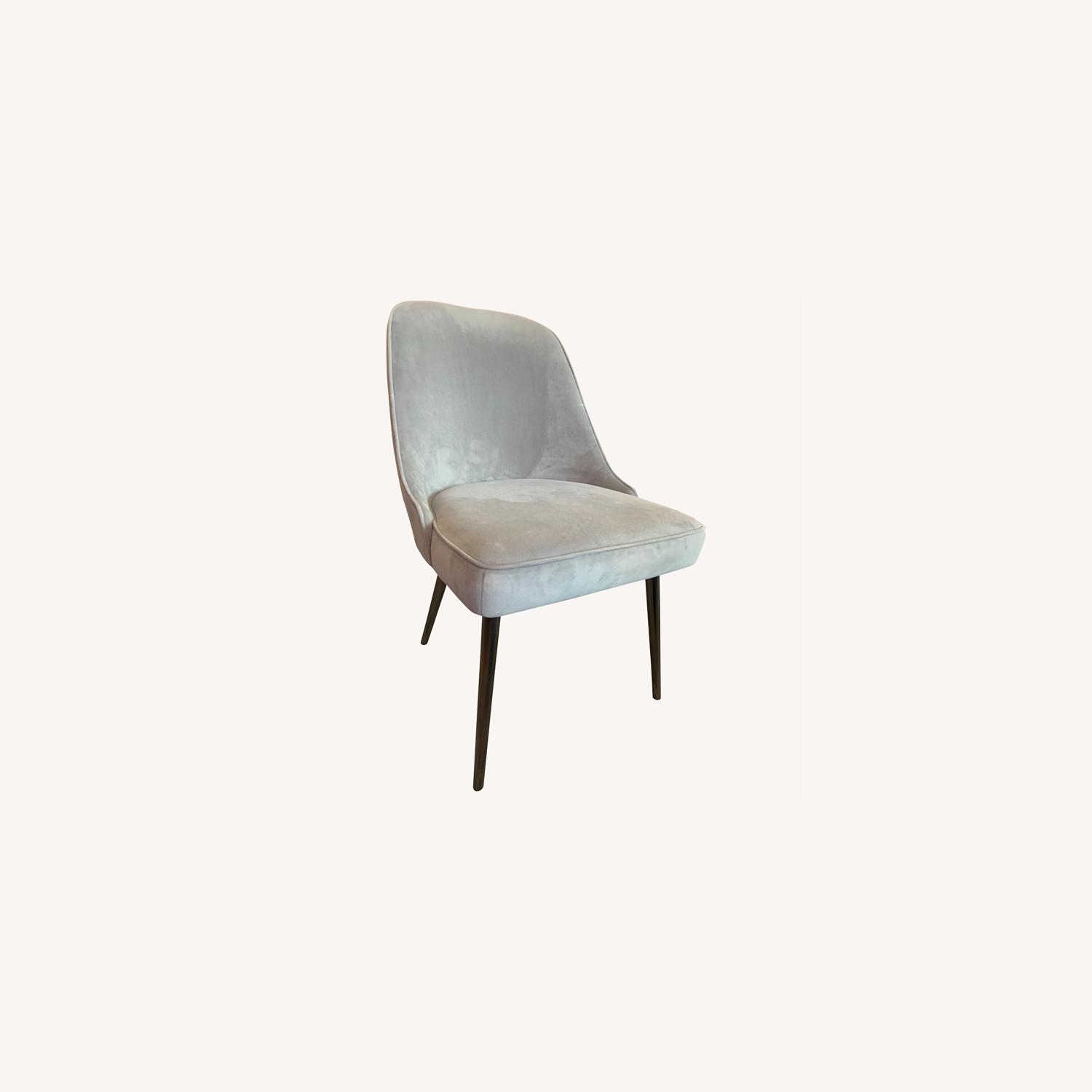 West Elm Upholstered Velvet Dining Room Chairs AptDeco