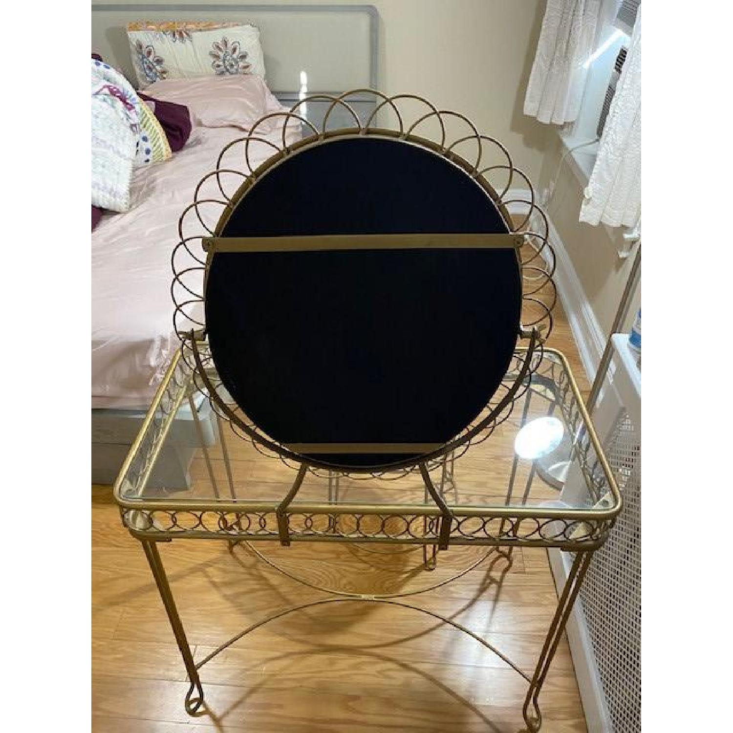 Urban Outfitters Wire Loop Vanity and Stool - image-5