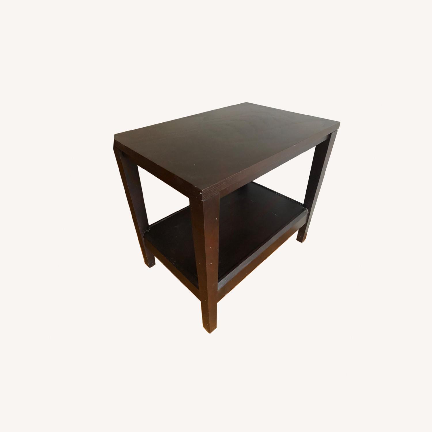 Crate & Barrel Solid Wood Side Table (a Pair) AptDeco