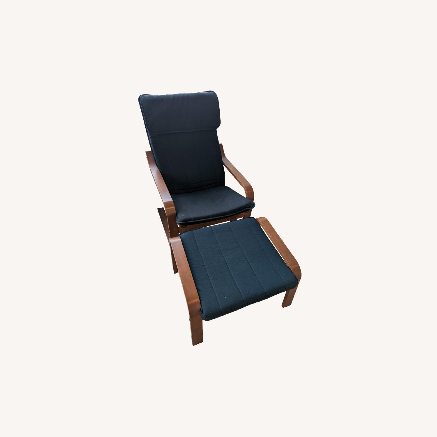 IKEA Poang Chair and Footstool AptDeco