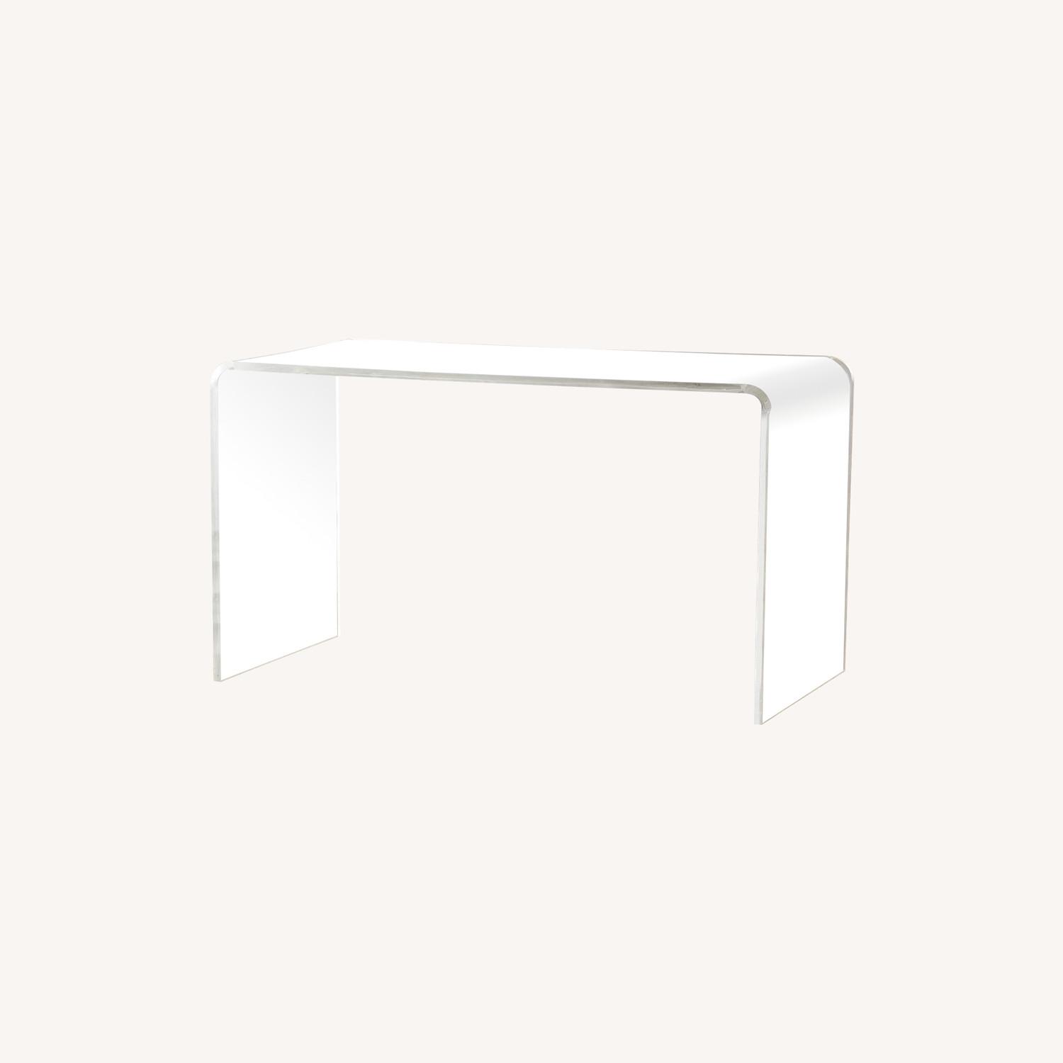 CB2 Peekaboo Acrylic Desk AptDeco