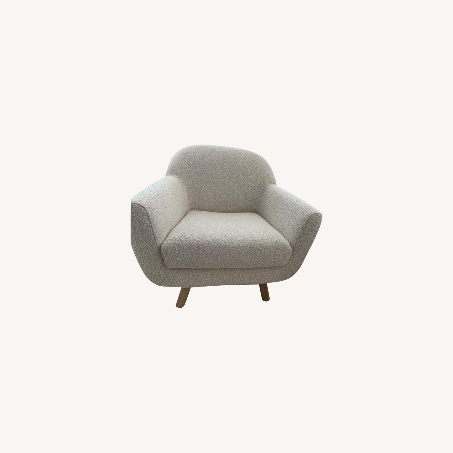 Article Ivory Boucle Lounge Chair AptDeco