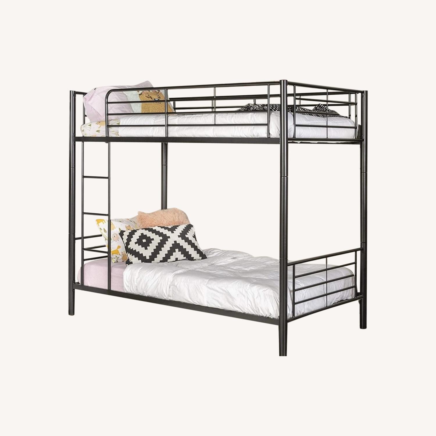 Black Twin Metal Bunk Beds AptDeco