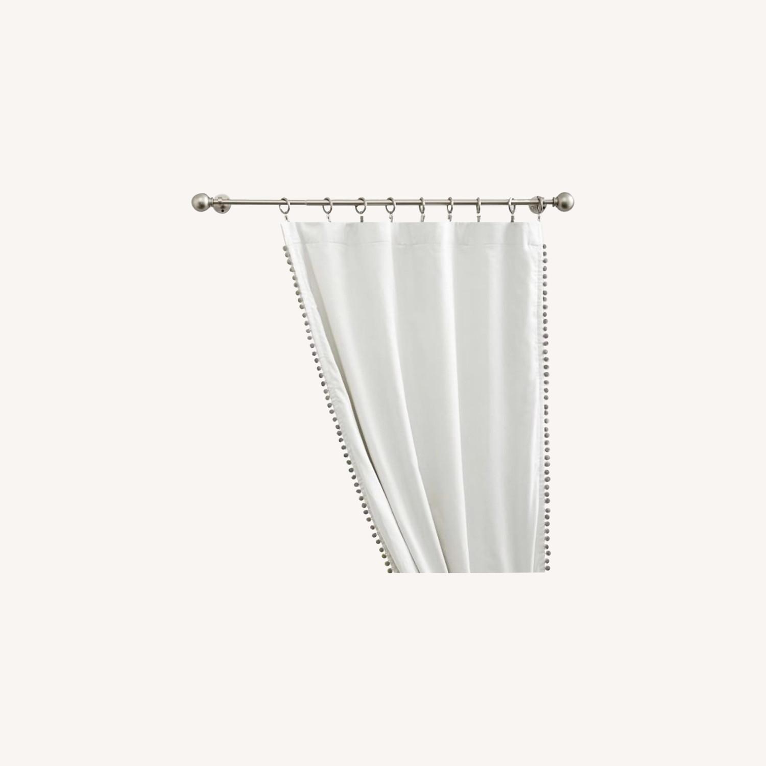 Pottery Barn Pom-Pom Blackout Curtains (Set of 3) - image-0