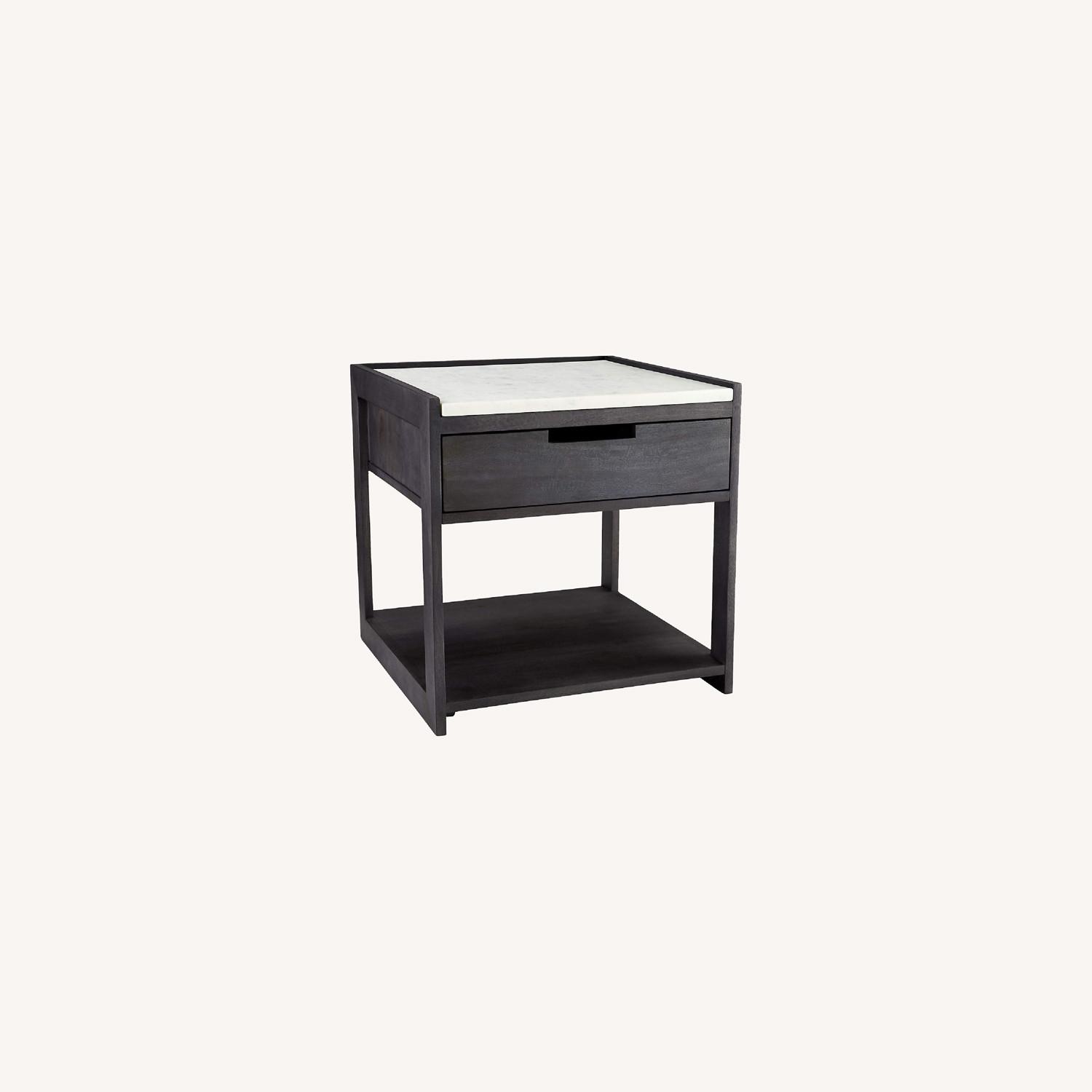 CB2 Tux Marble Nightstand AptDeco
