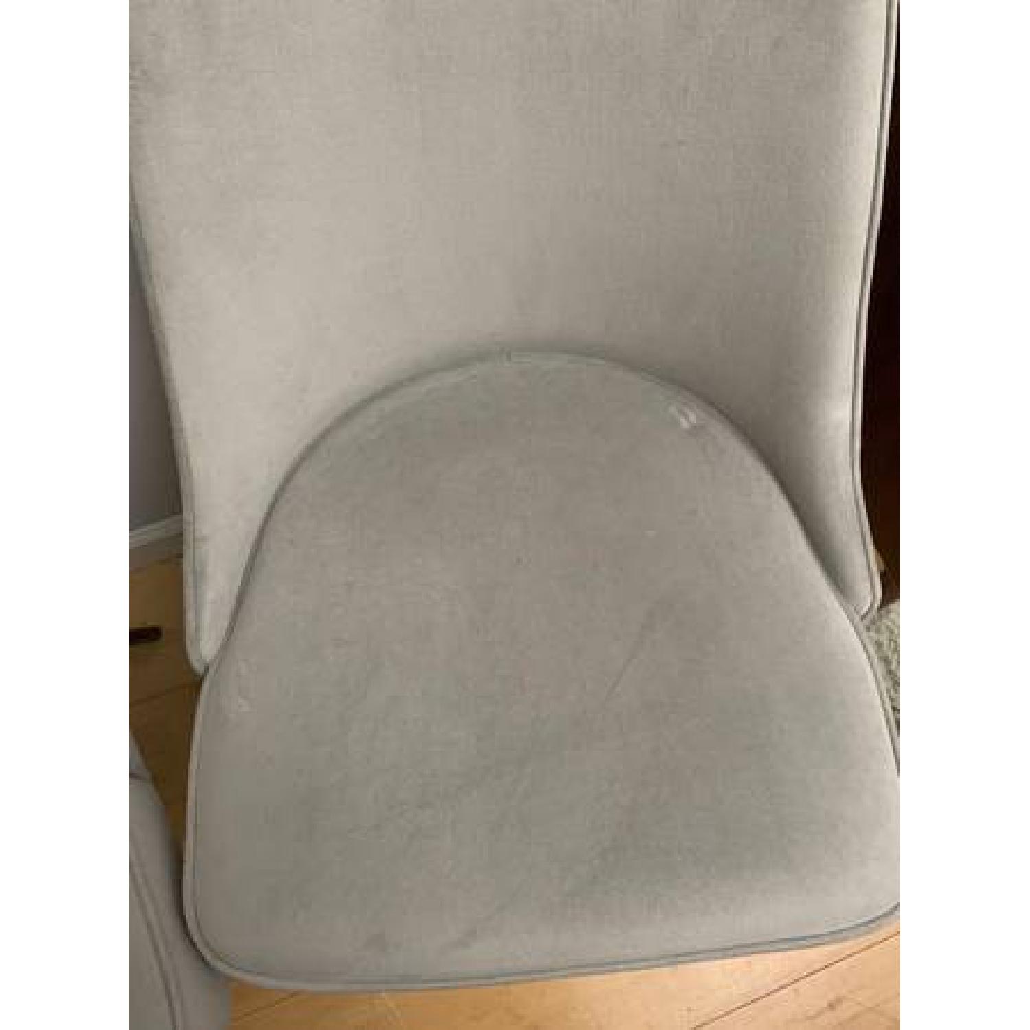West Elm Bistro Table + 2 Velvet Upholstered Dining Chair - image-5