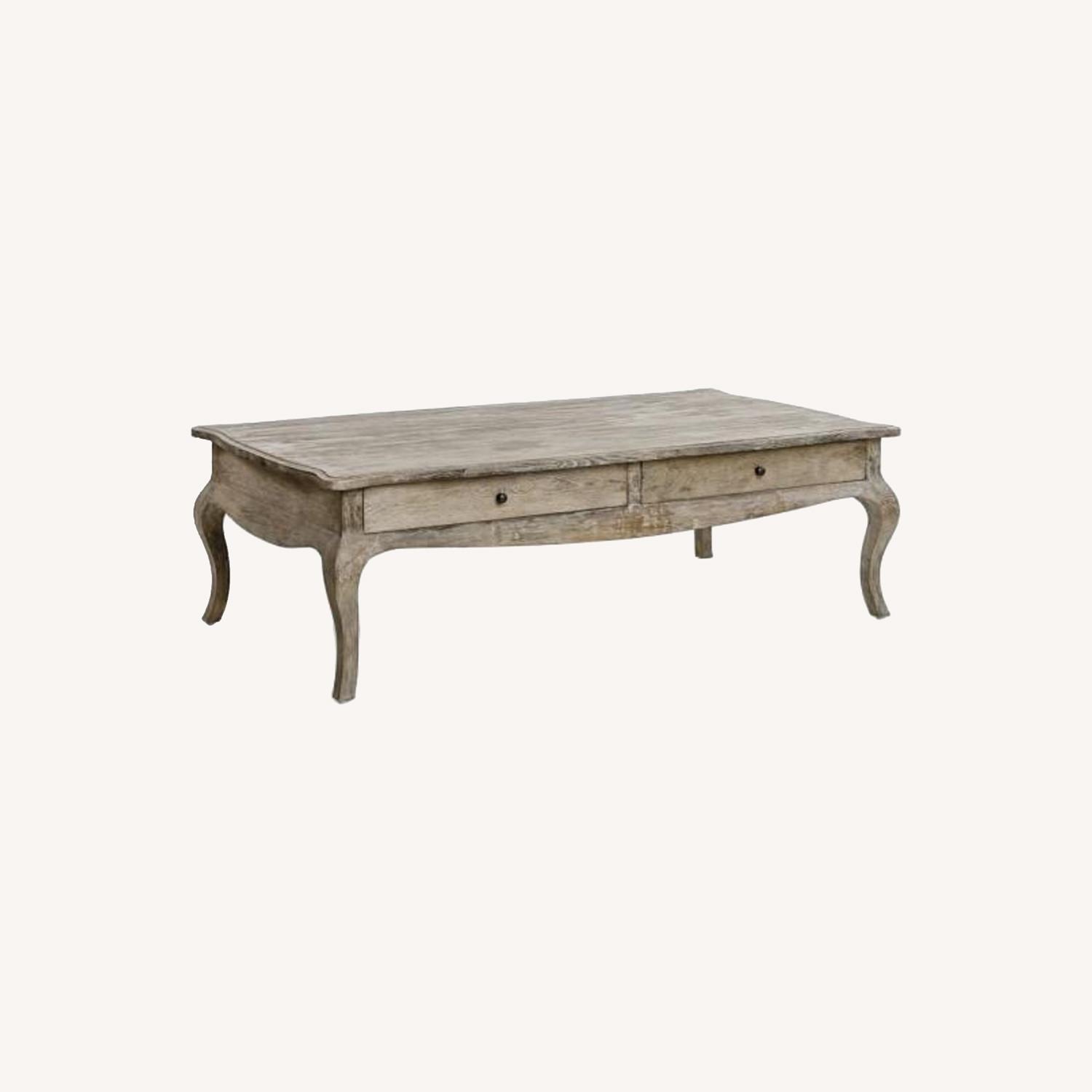 Arles Solid Wood Oak Designer Coffee Table AptDeco
