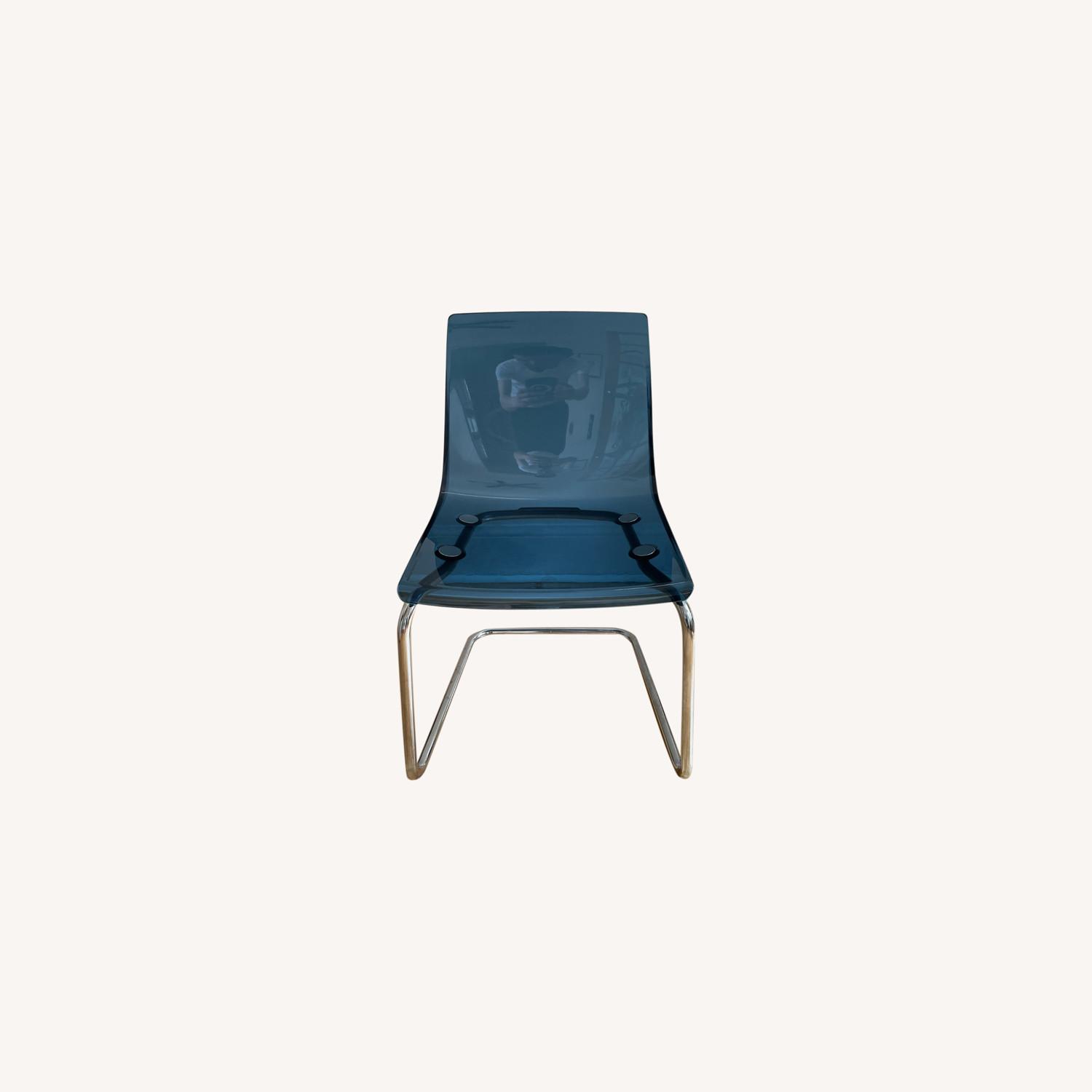IKEA Tobias Chair in Blue/Chrome AptDeco